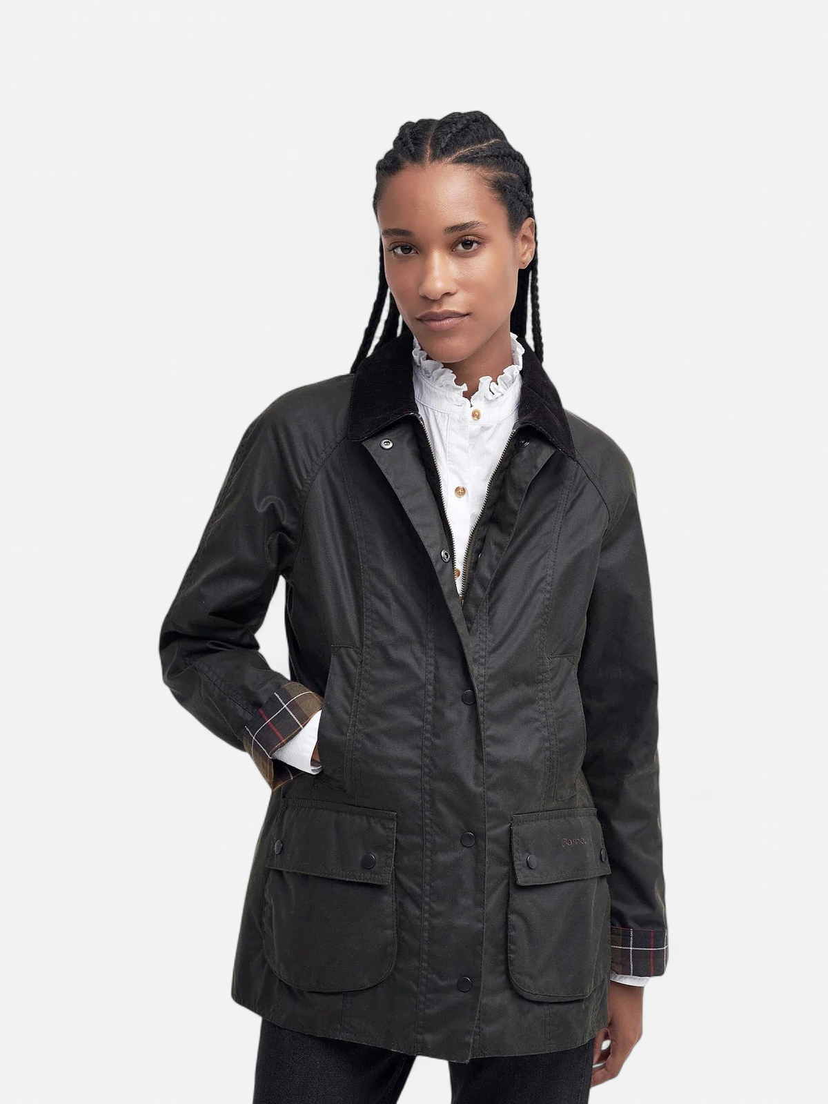 Barbour naisten takki, Barbour Classic Beadnell Wax Jacket Khaki - Kekäle.fi