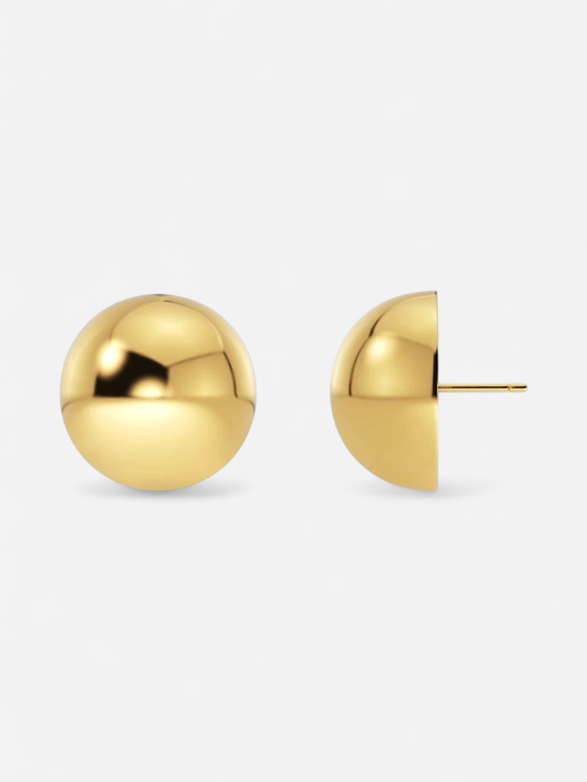 Edblad korvakorut Bead Studs Gold, Gold pleated - Kekäle.fi
