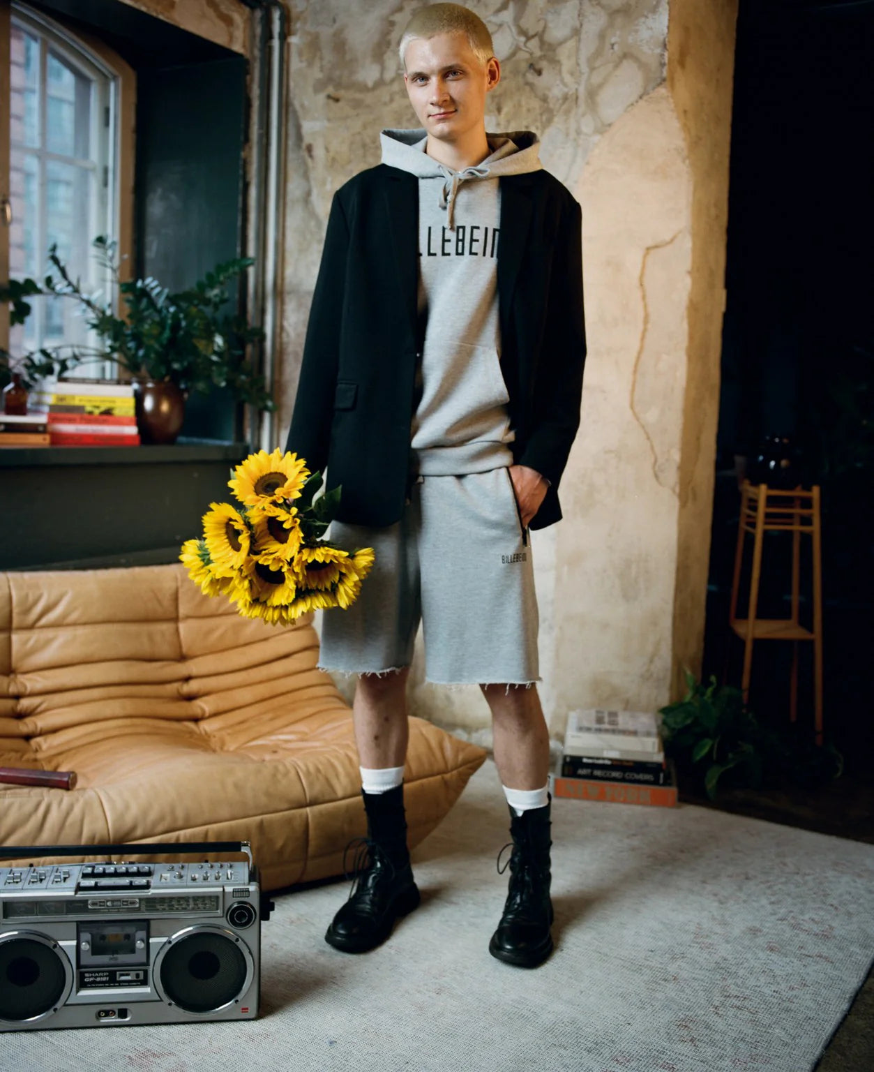 billebeino-miesten-shortsit-billebeino-sweatshorts-vaaleanharmaa-3