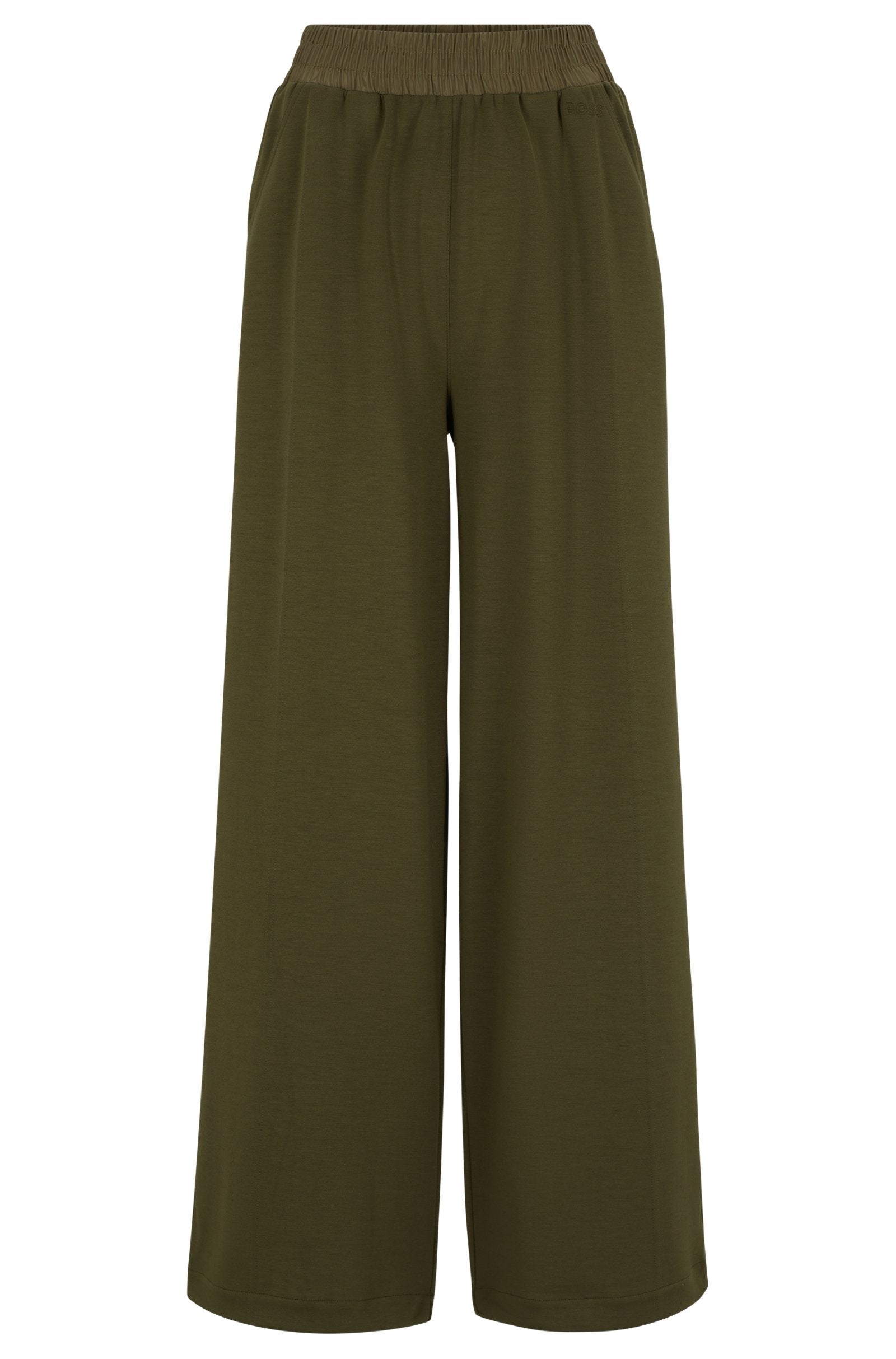 boss-orange-naisten-housut-ecara-jersey-pant-armeijanvihrea-3