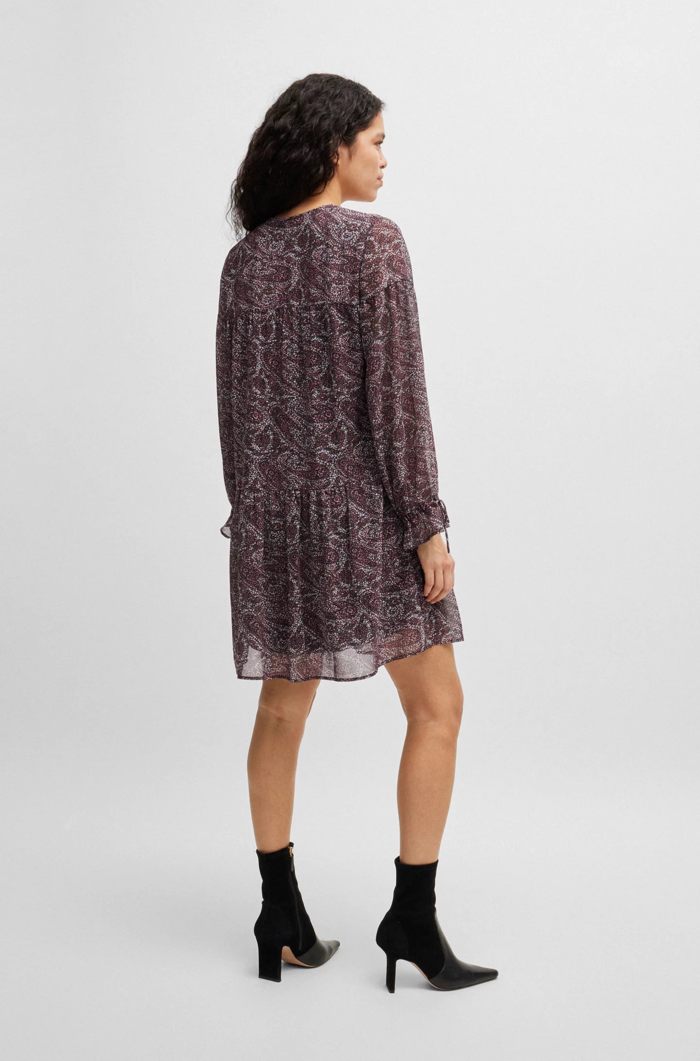 boss-orange-naisten-mekko-diveno-dress-monivarinen-kuosi-2