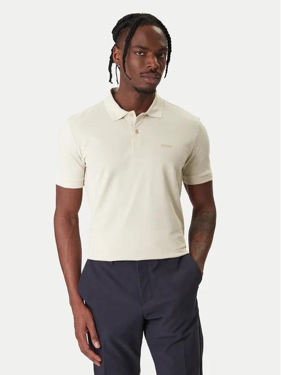 Hugo Boss miesten pikeepaita Pio 1 Polo Shirt, Beige