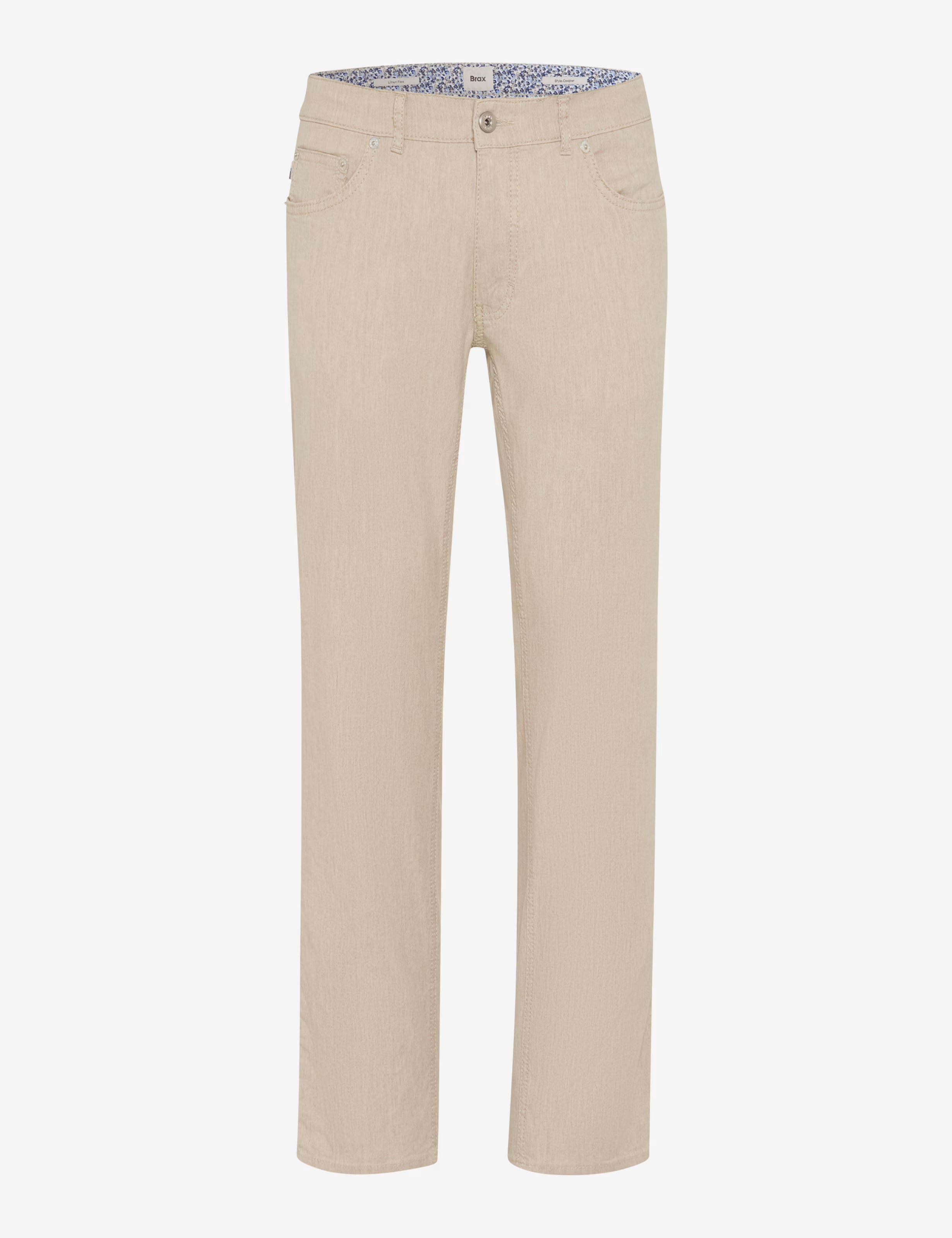 Brax miesten housut Cadiz Linen Cotton Flex Pants, beige