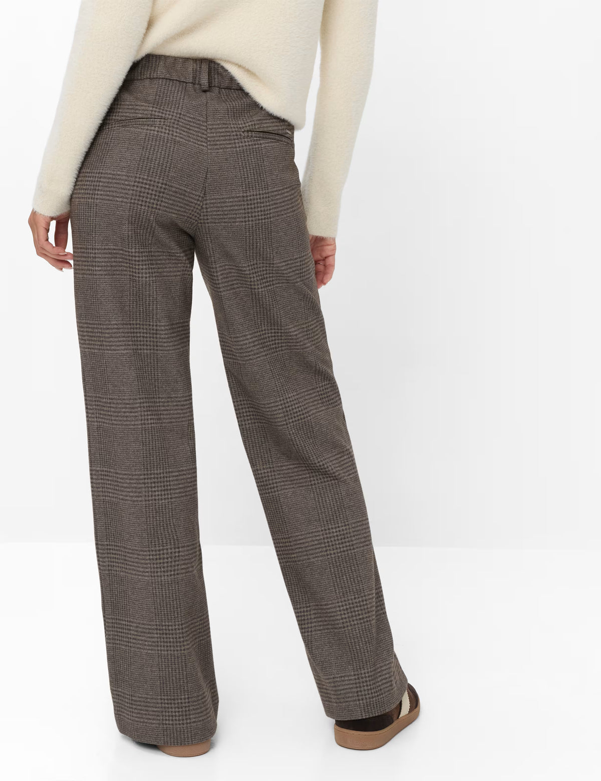 Brax naisten housut Maine, beige ruutu