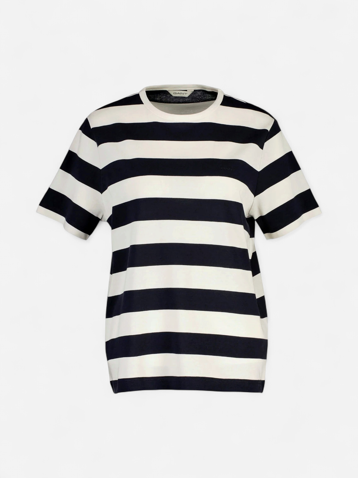 Gant naisten t-paita Breton Striped SS, raidallinen sininen - Kekäle.fi