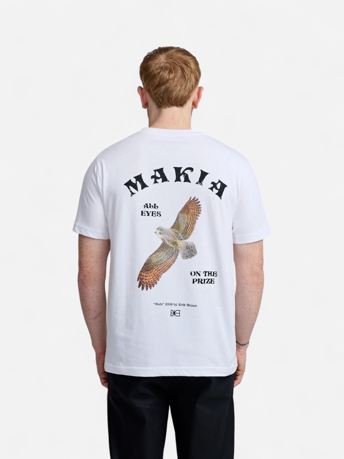 Makia miesten t-paita Bruun T-shirt, valkoinen - Kekäle.fi
