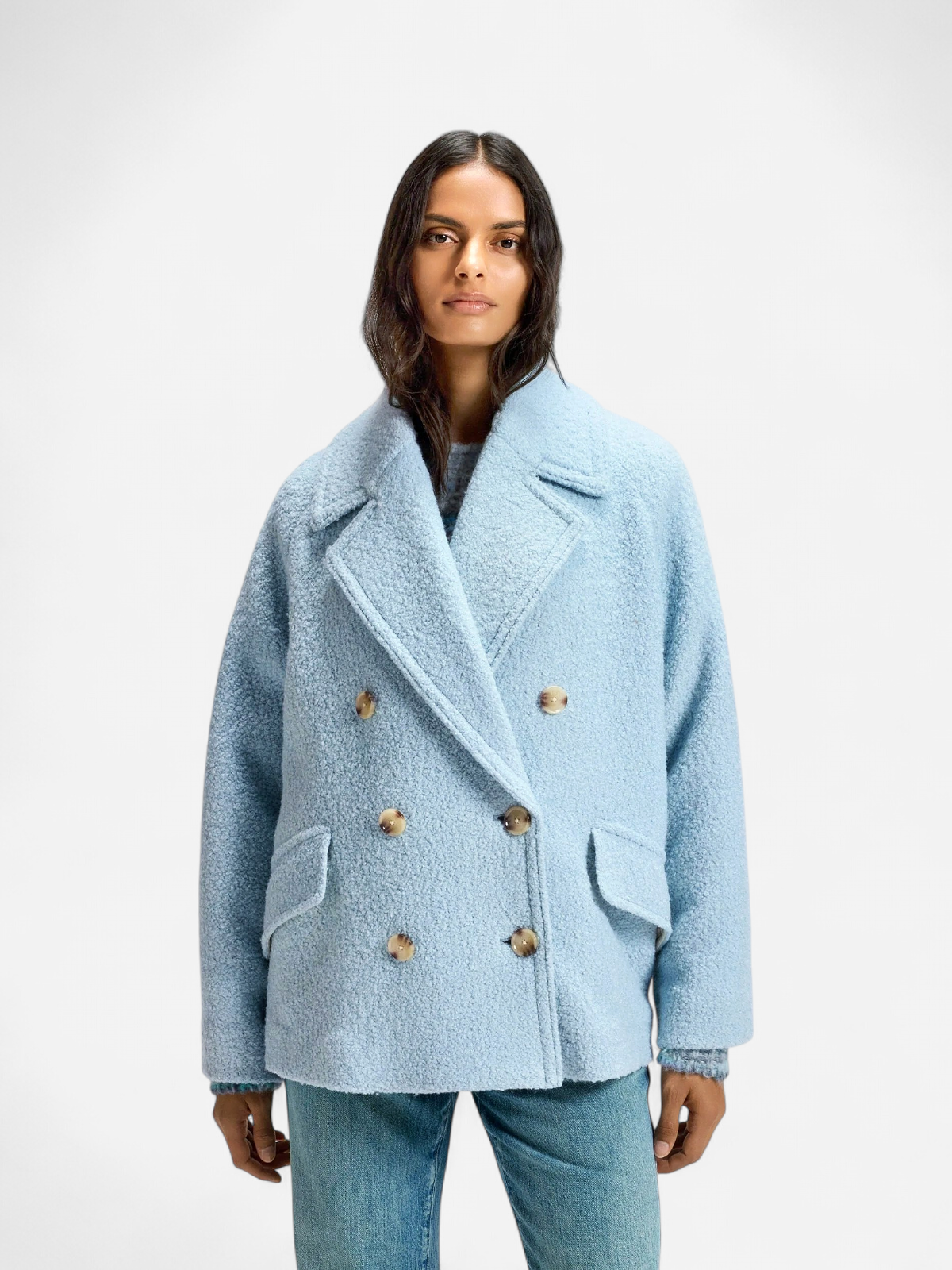BOSS Orange naisten takki Cabani Coat, vaaleansininen - Kekäle.fi