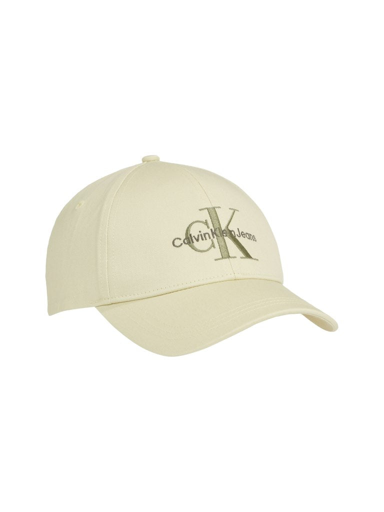 Calvin Klein Jeans Miesten Lippis MONOGRAM CAP, Luonnonvalkoinen