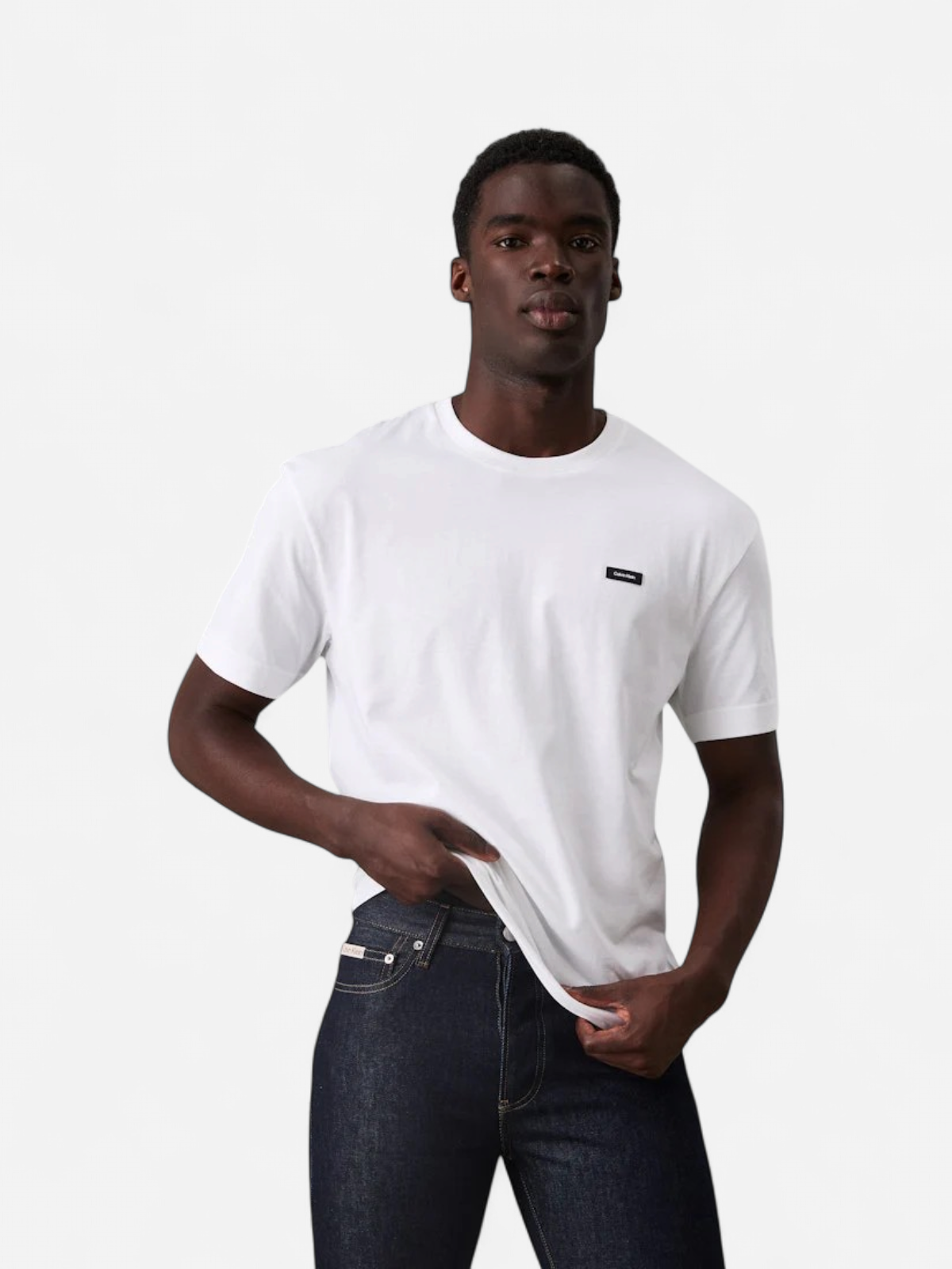 Calvin Klein Jeans miesten t-paita, COTTON COMFORT FIT T-SHIRT Valkoinen - Kekäle.fi