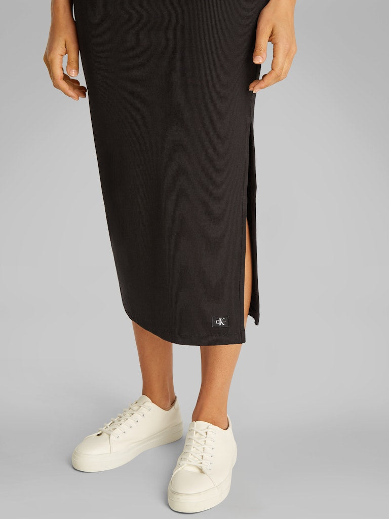 calvin-klein-jeans-naisten-hame-woven-label-rib-skirt-musta-4