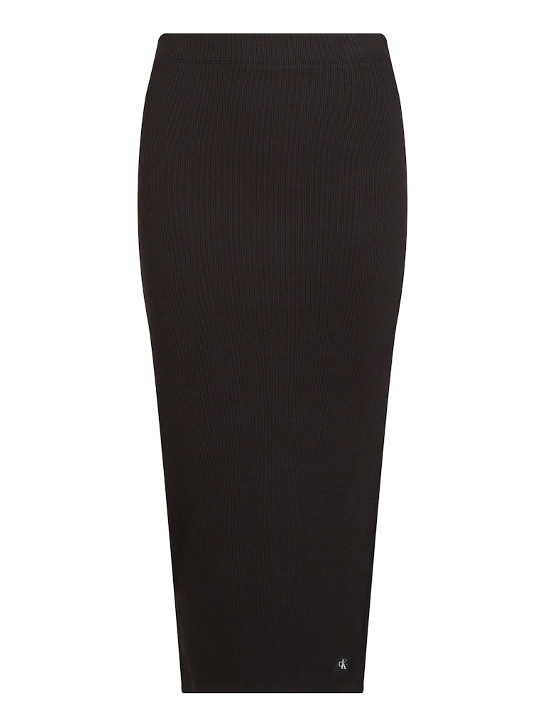 calvin-klein-jeans-naisten-hame-woven-label-rib-skirt-musta-5