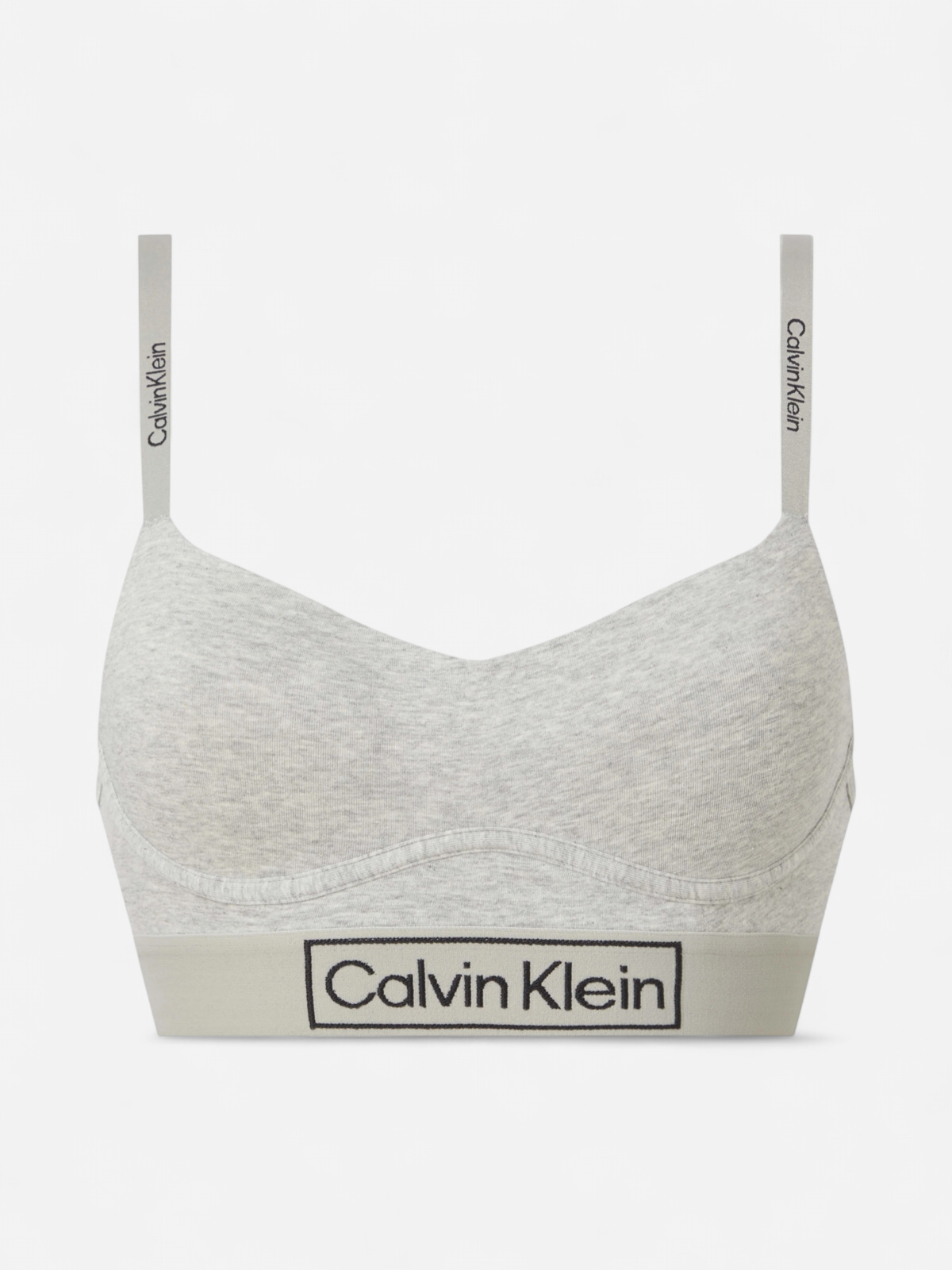 Calvin Klein Naisten Bralette CK LINED Vaaleanharmaa - Kekäle.fi