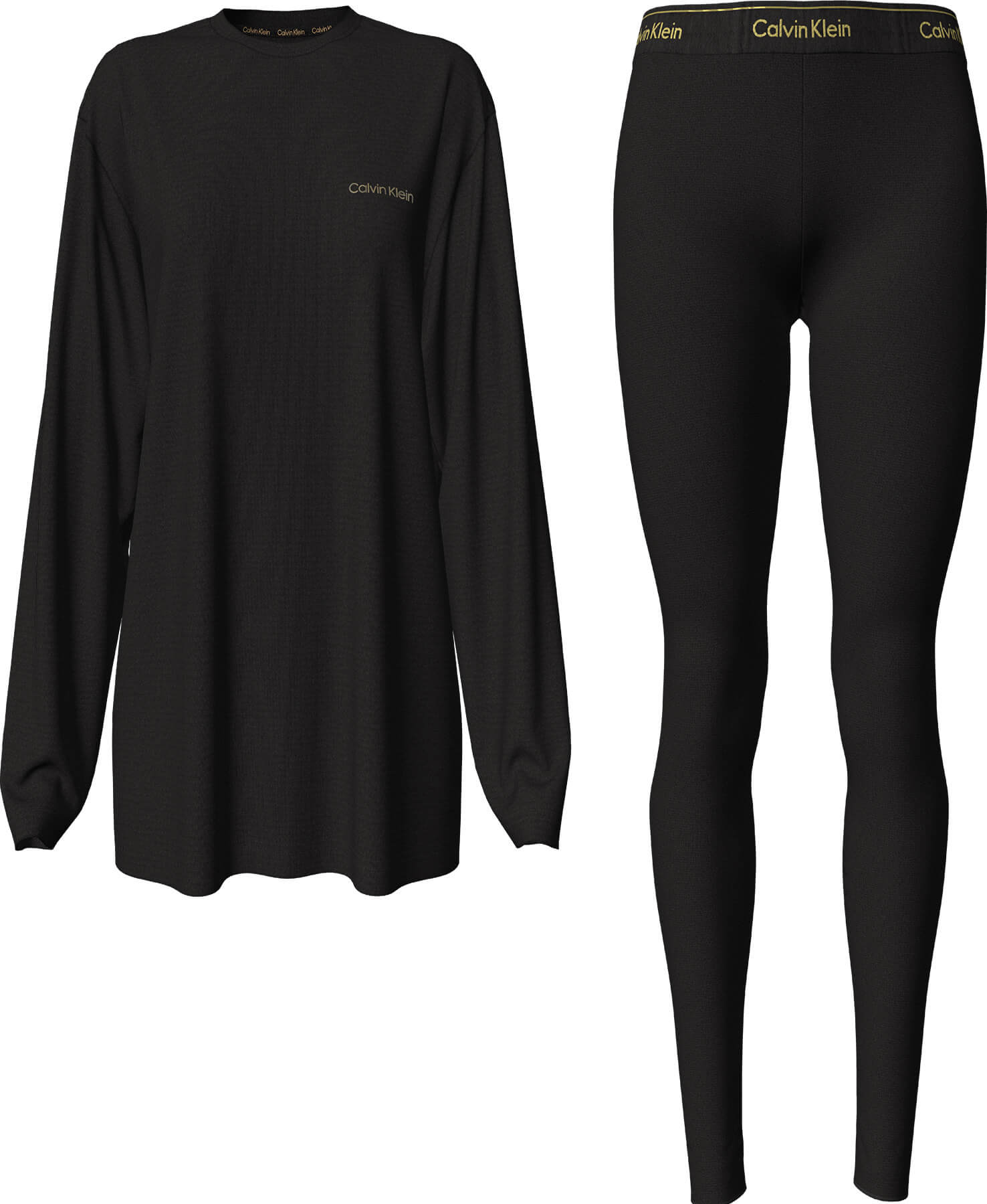 calvin-klein-naisten-pyjamasetti-ck-sleep-set-musta-1
