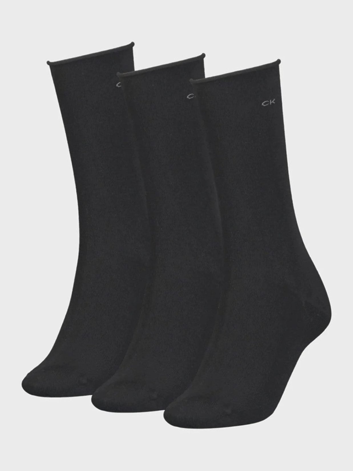 calvin-klein-naisten-sukat-ck-women-sock-9pk-roll-top-musta-1