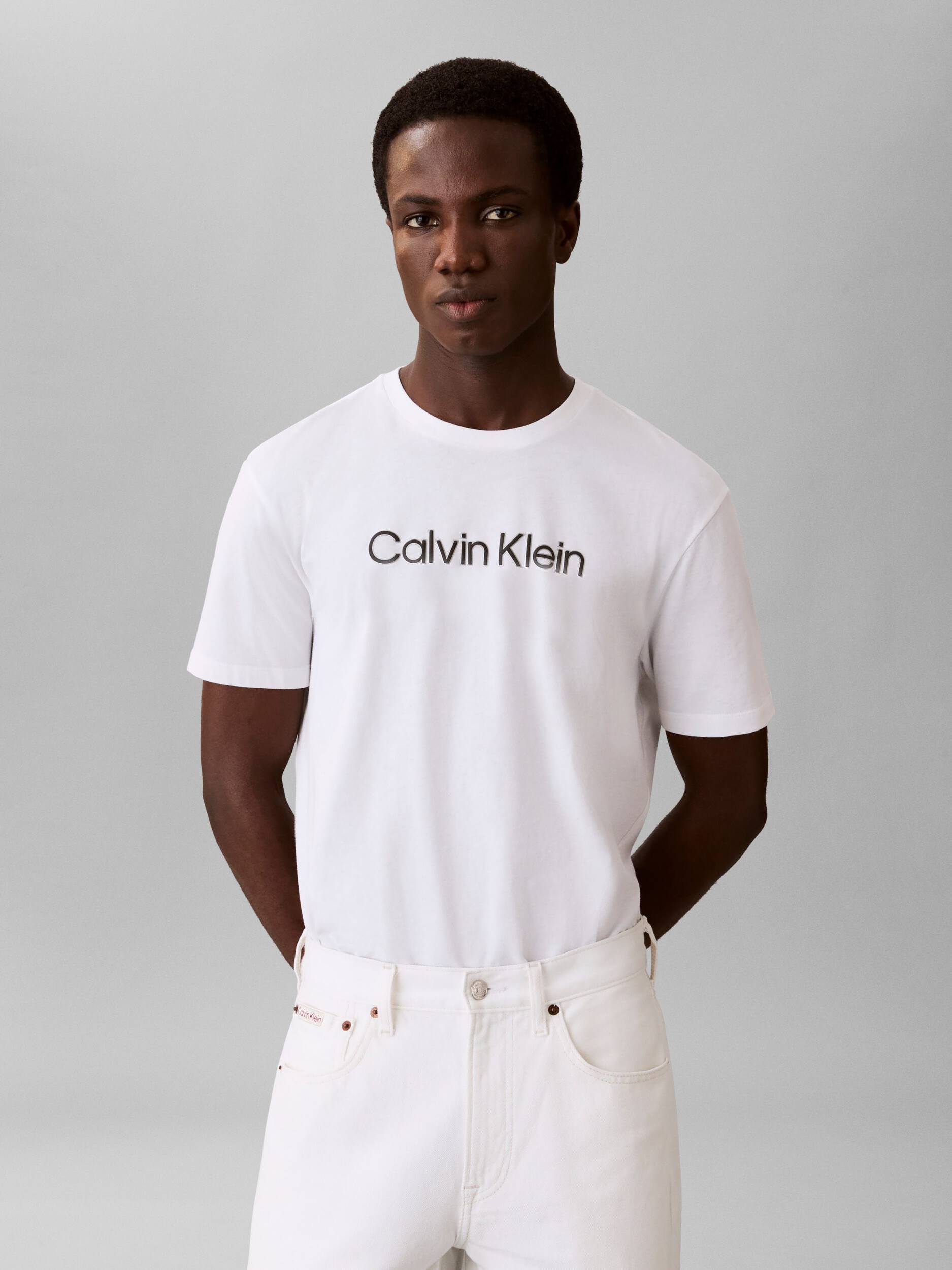 Calvin Klein Menswear miesten t-paita L30S EU Wholesale Sportswear Grap, valkoinen