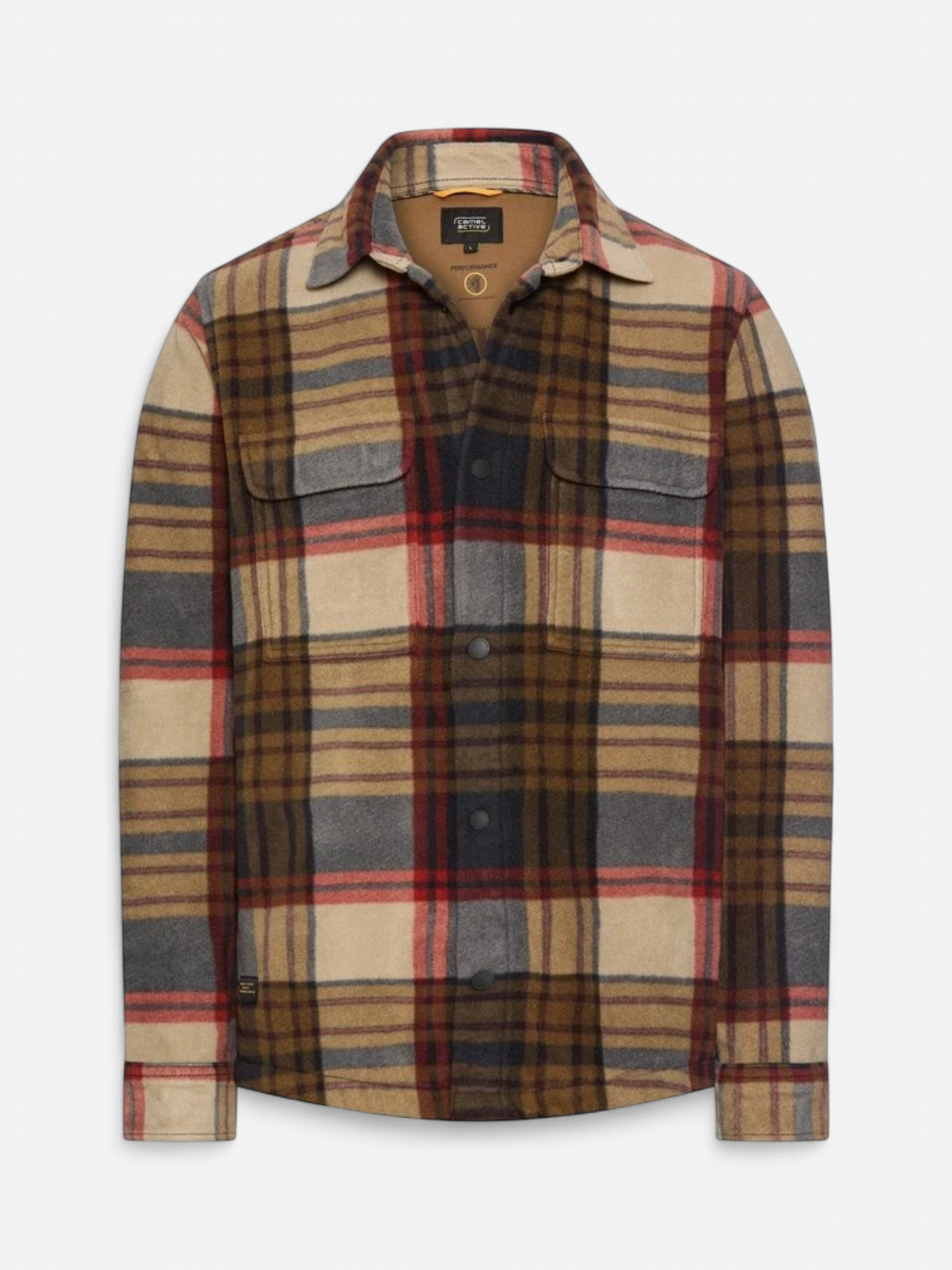 Camel Active miesten paitatakki Overshirt with side pockets, Desert - Kekäle.fi