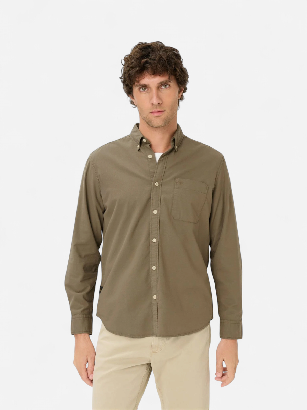 CAMEL ACTIVE LONGSLEEVE SHIRT KHAKI - Kekäle.fi