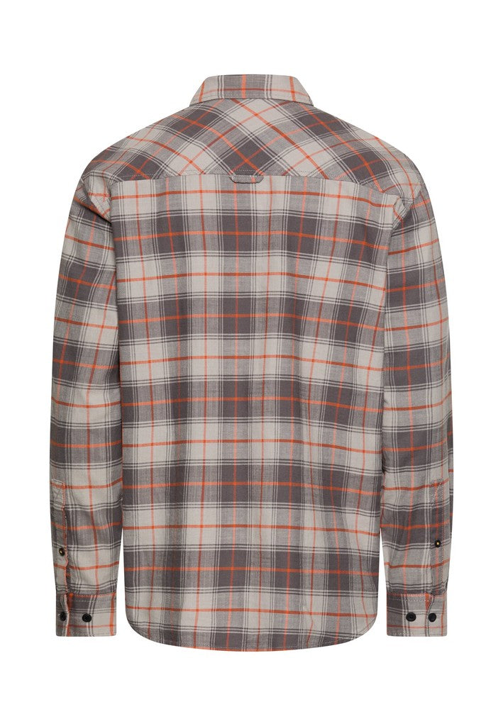 Camel Active miesten kauluspaita Check LS Shirt, punainen ruutu