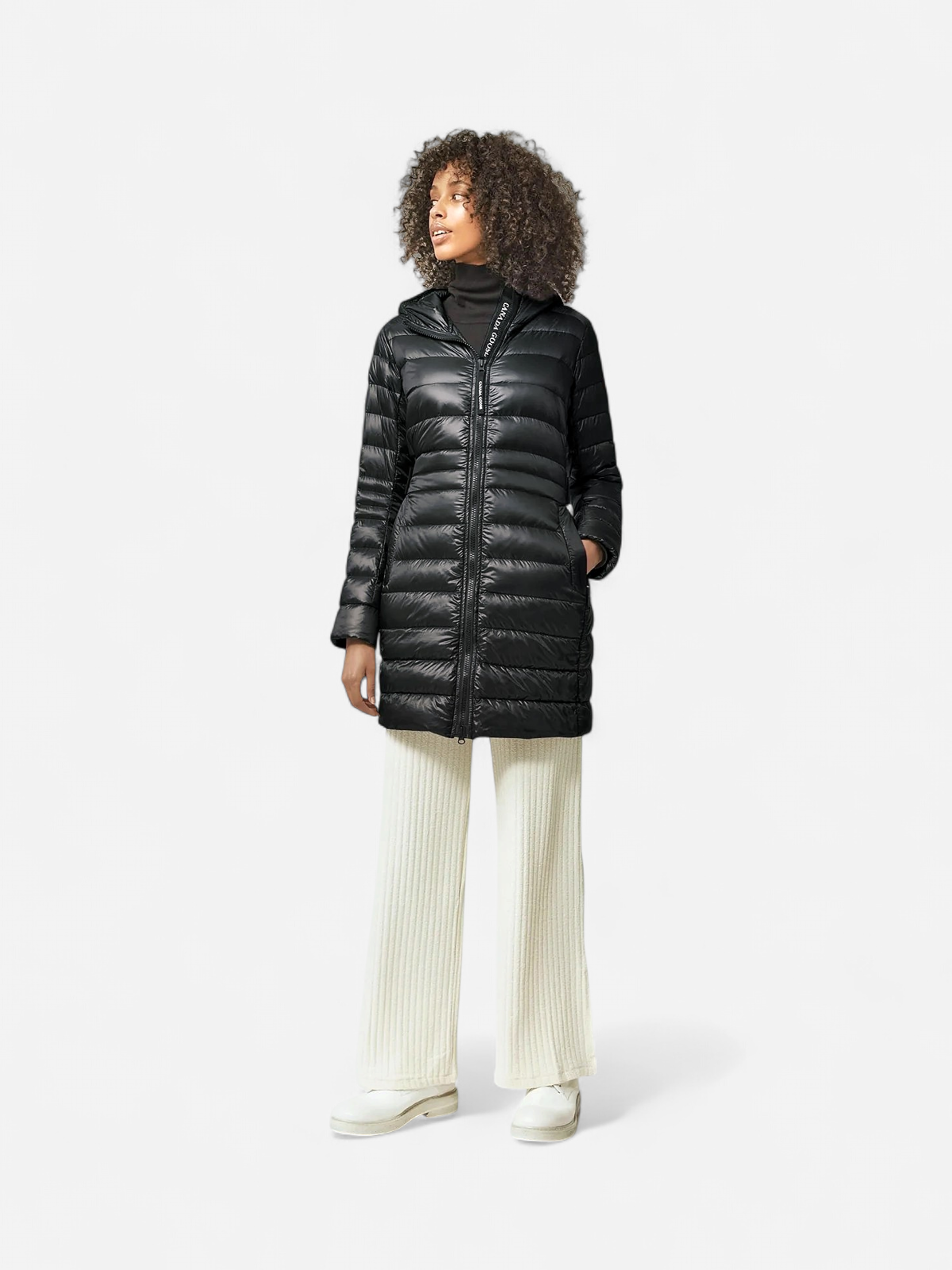 Canada Goose Naisten Kevytuntuvatakki, Cypress Hooded Jacket Musta - Kekäle.fi