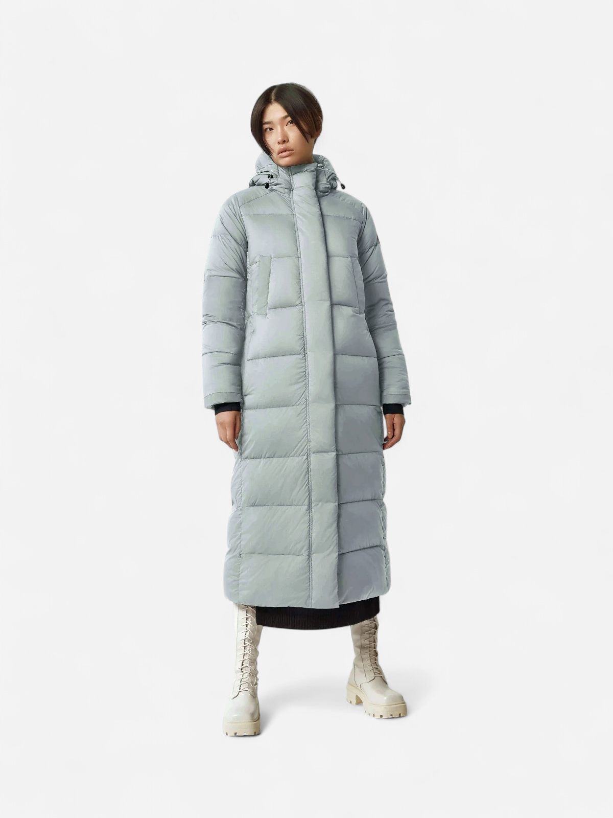 Canada Goose Naisten Untuvatakki, Alliston Parka Vaaleanharmaa - Kekäle.fi
