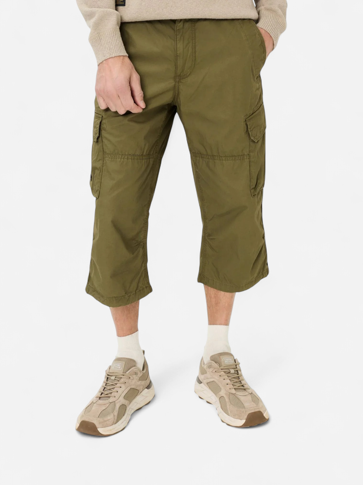 Camel Active miesten shortsit Capri Shorts LOS, khaki - Kekäle.fi