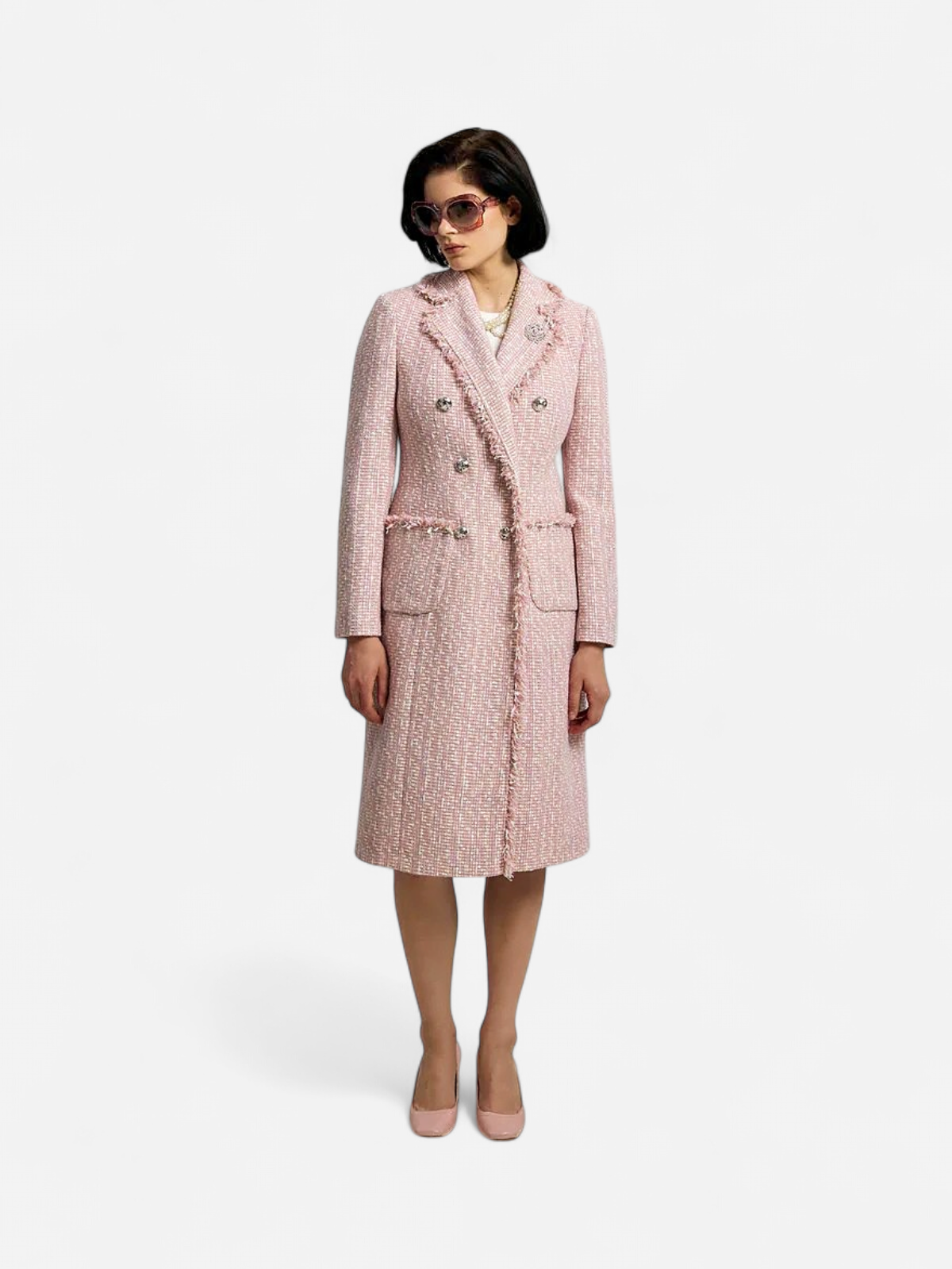 Andiata bleiserimekko Caren Coat, vaaleanpunainen - Kekäle.fi