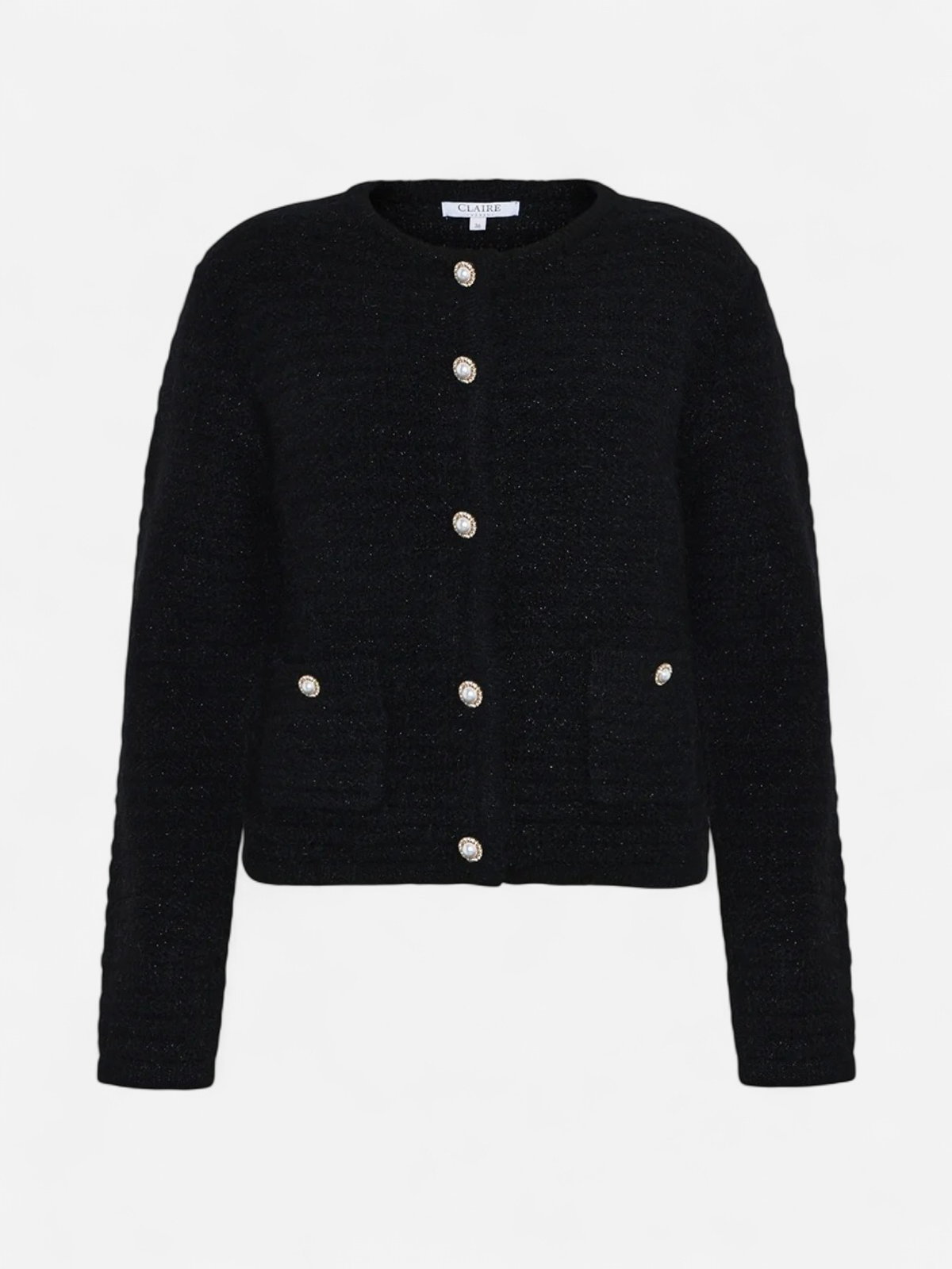 Claire naisten neuletakki Casilda Cardigan, Black - Kekäle.fi