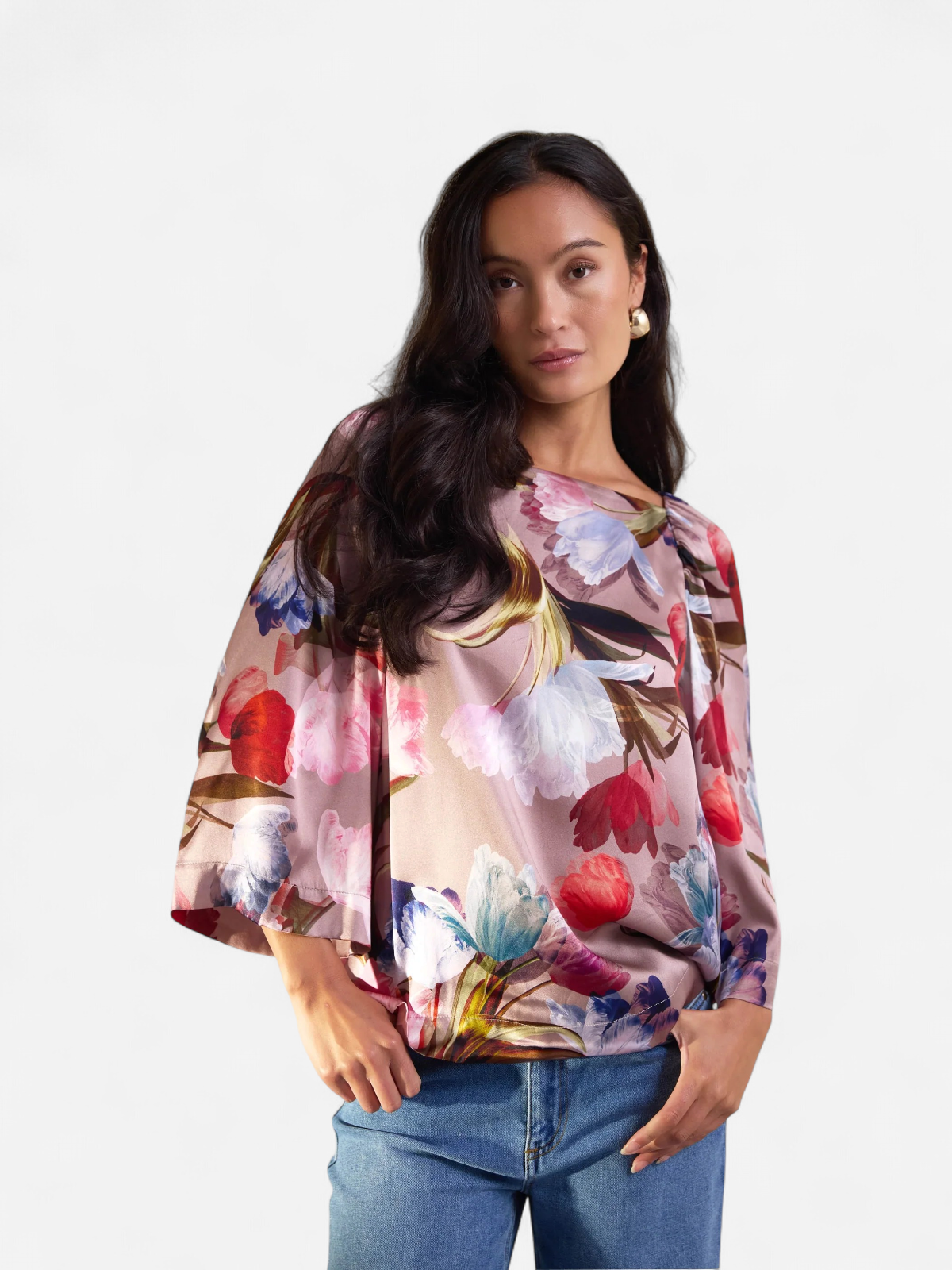 CELIA SILK BLOUSE MONIVÄRINEN KUOSI - Kekäle.fi