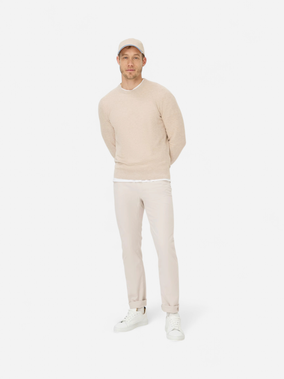 Brax miesten housut Chuck Tri-Flex Modern Fit Stucture, beige - Kekäle.fi