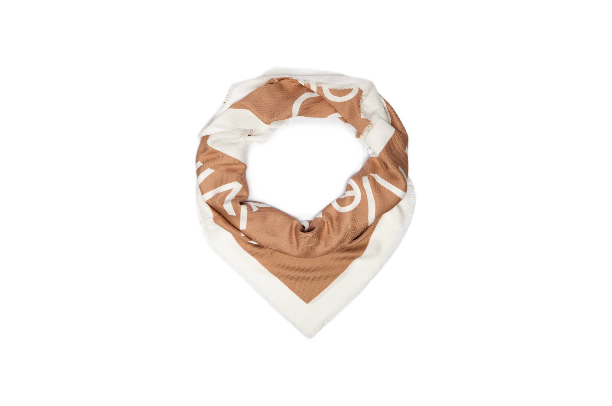 Calvin Klein Accessories huivi K-Contrast Logo Jacquard Scarf, vaalea beige