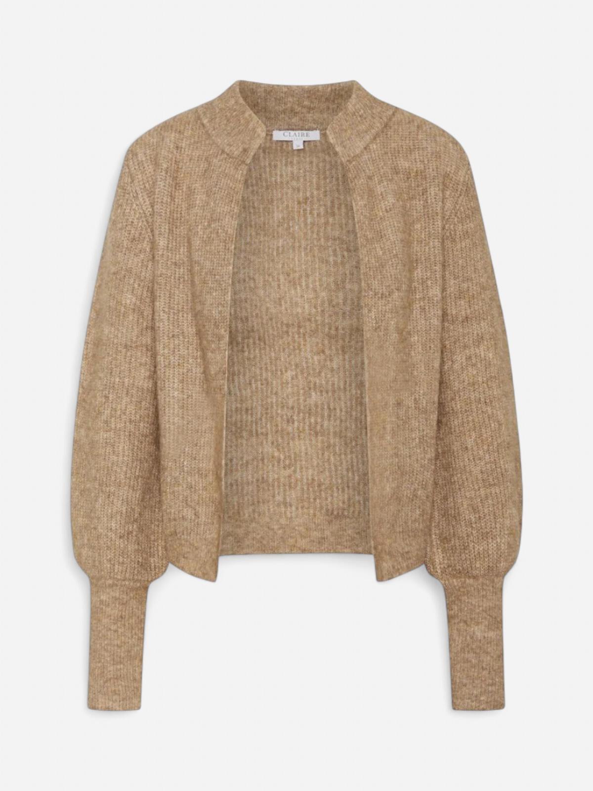 Claire Naisten Neuletakki CHELSEA Vaalea Beige - Kekäle.fi
