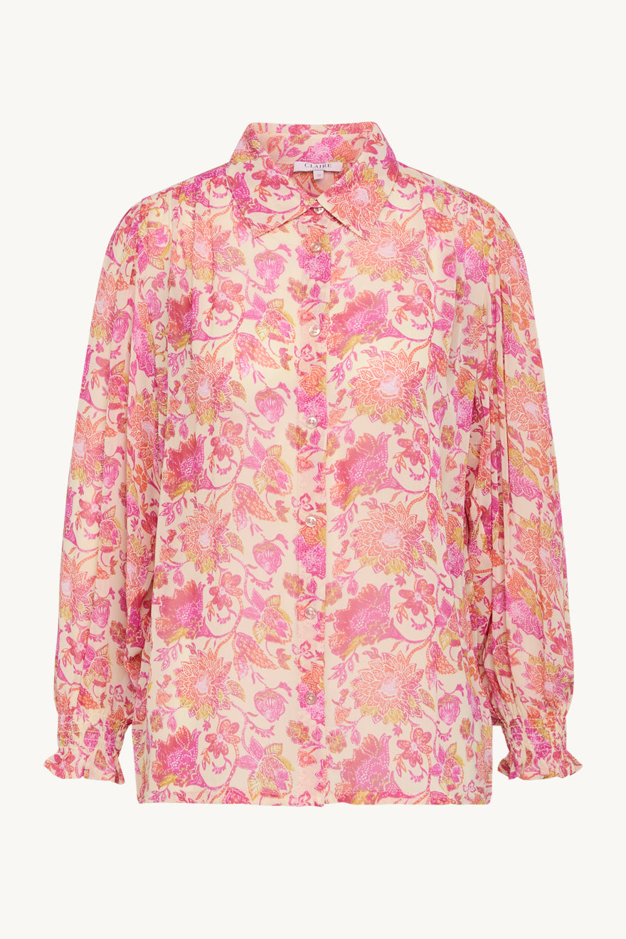 claire-naisten-paitapusero-renette-blouse-pinkki-kuosi-1