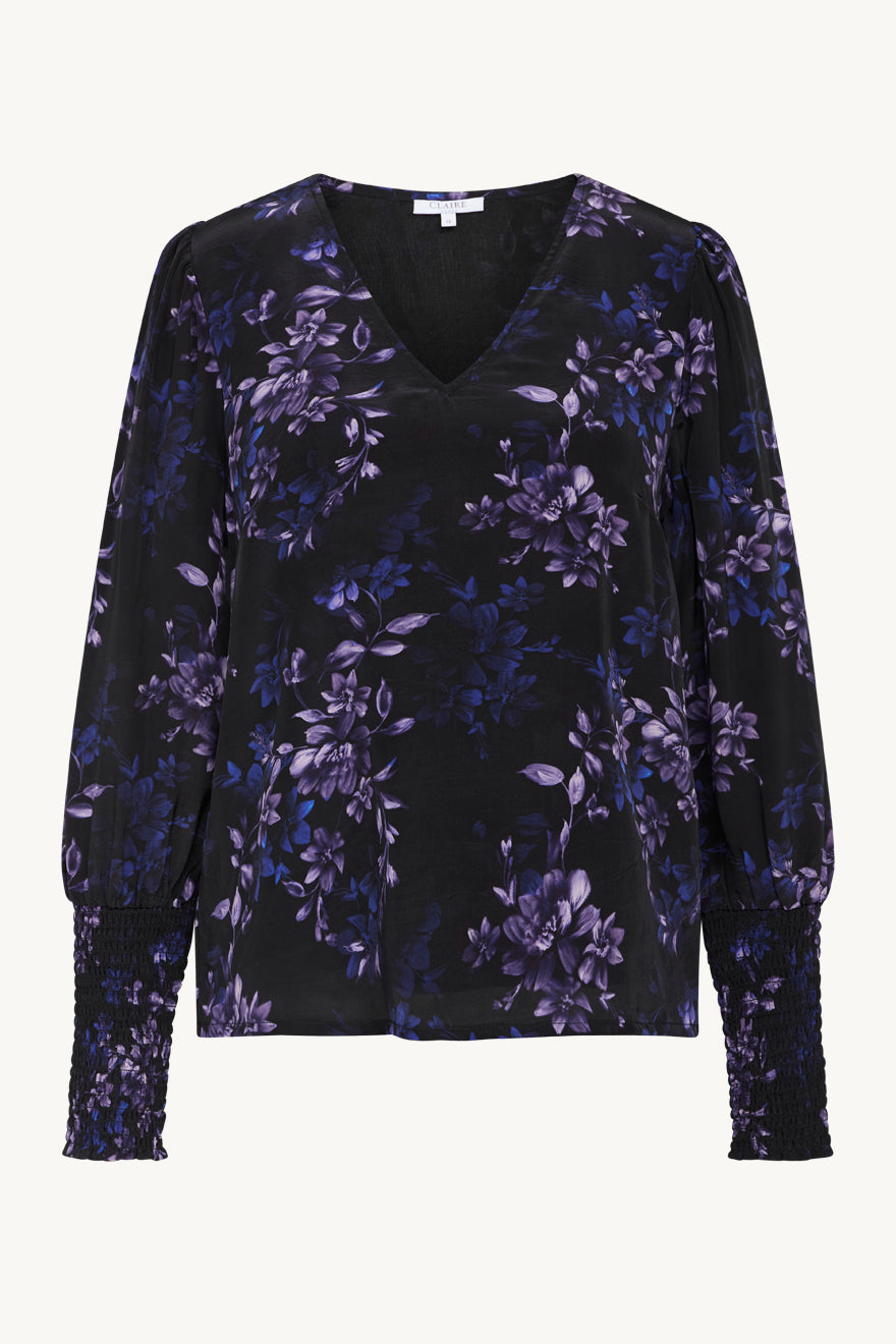 claire-naisten-pusero-riyan-blouse-musta-kuosi-1