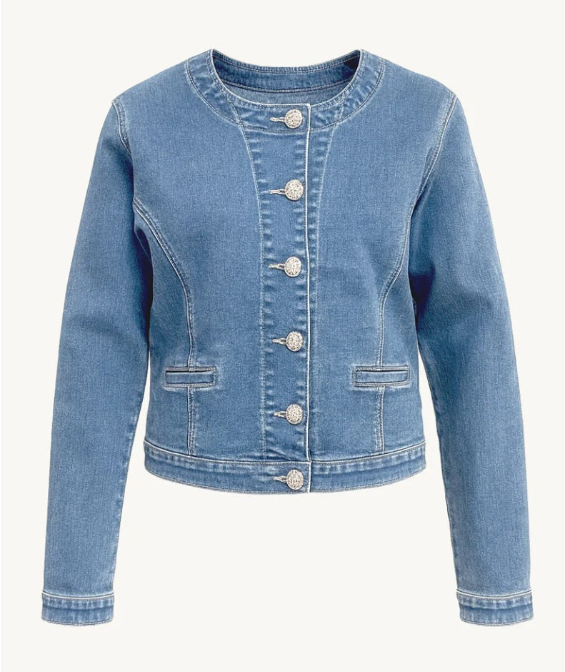 Claire naisten farkkutakki Eugenia Denim Jacket, sininen