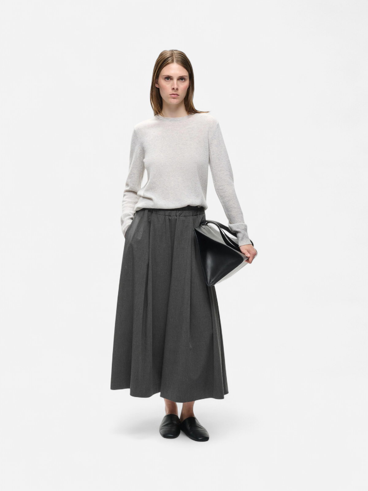 CLEOHIW SKIRTPANT Dark Grey Melange - Kekäle.fi