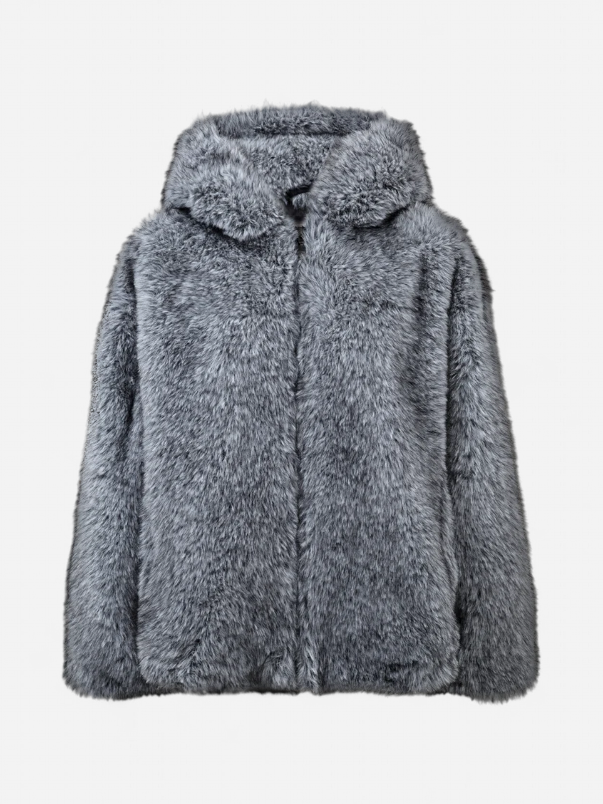 Copenhagen Muse naisten takki Fluffy Jacket, vaaleanharmaa meleerattu - Kekäle.fi