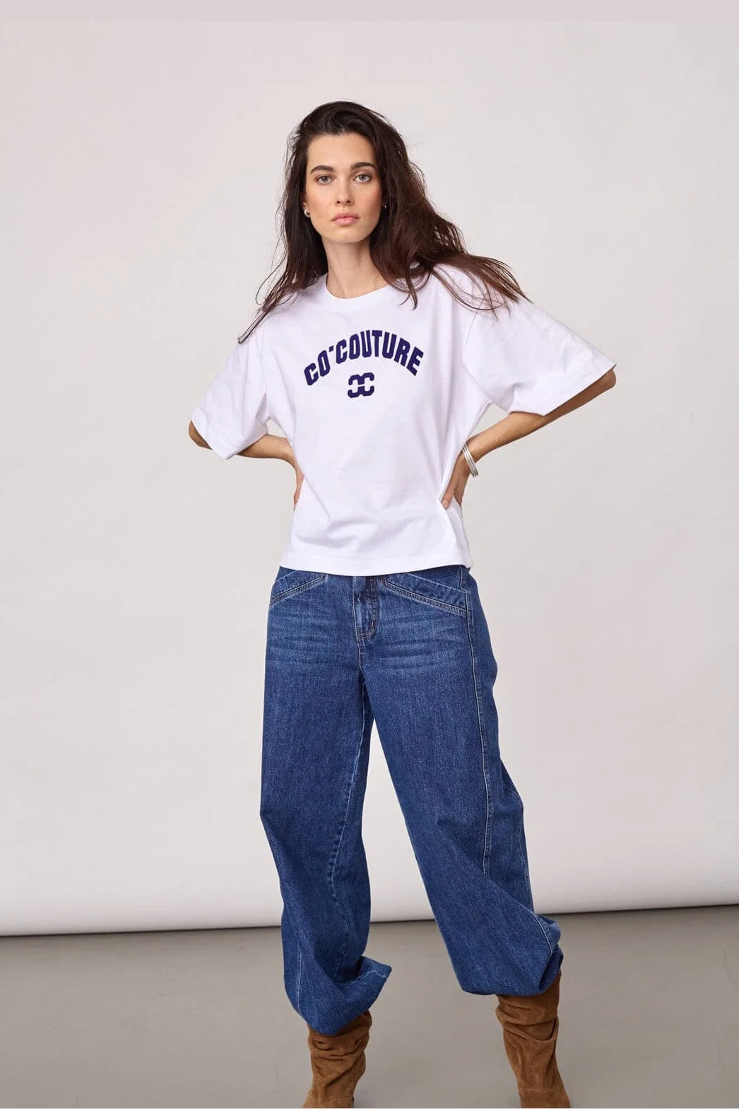 Co’Couture naisten T-paita ZengaCC Tee O-Neck, valkoinen