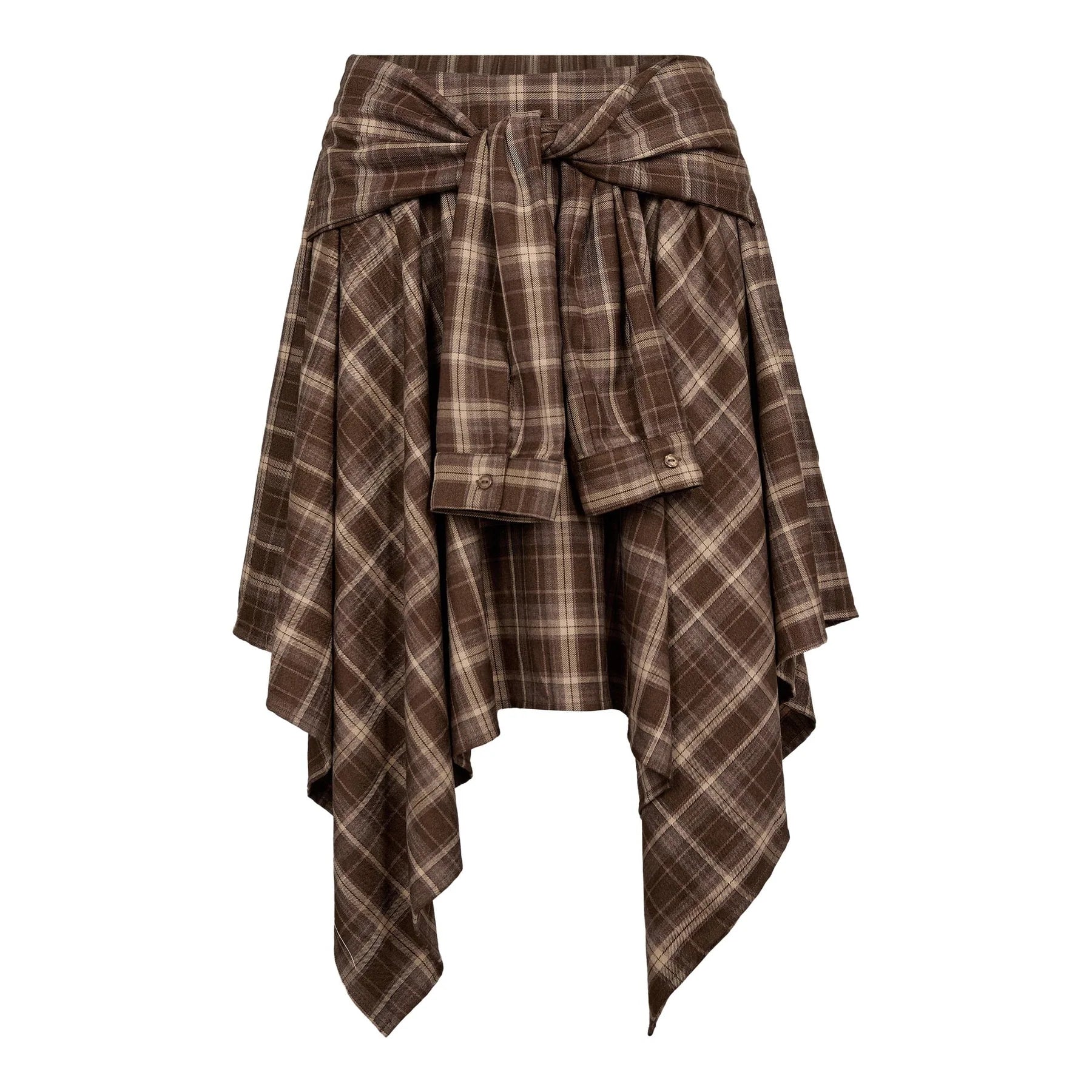 Co’Couture hame DagnyCC Check Tie Skirt, ruskea ruutu