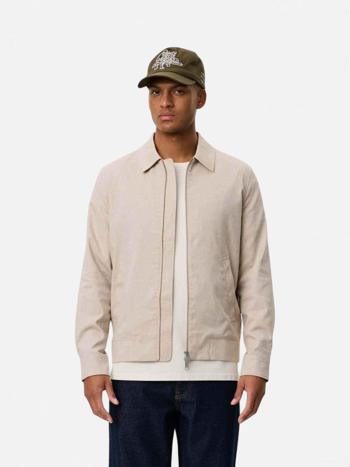 Les Deux Como Coach Slub Jacket BEIGE - Kekäle.fi