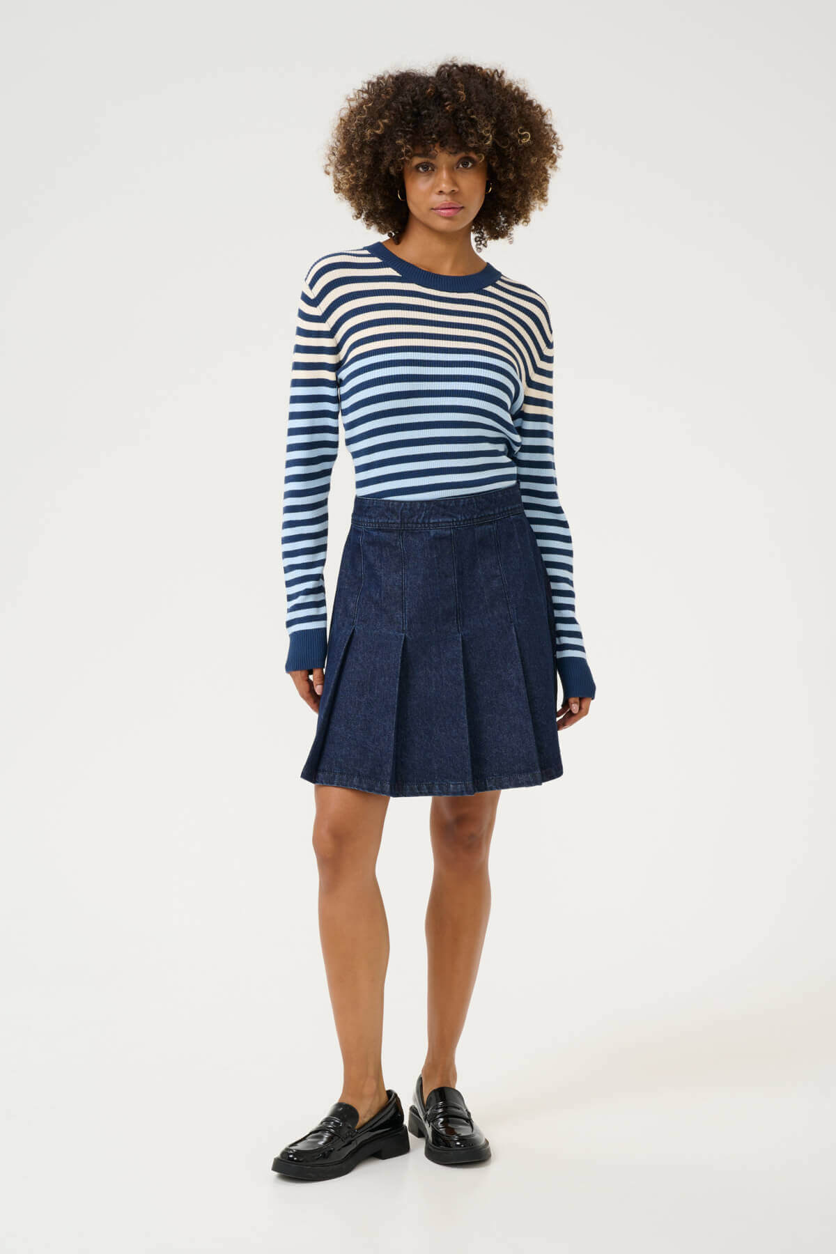 culture-naisten-farkkuhame-cubink-roselle-skirt-dark-blue-wash-3
