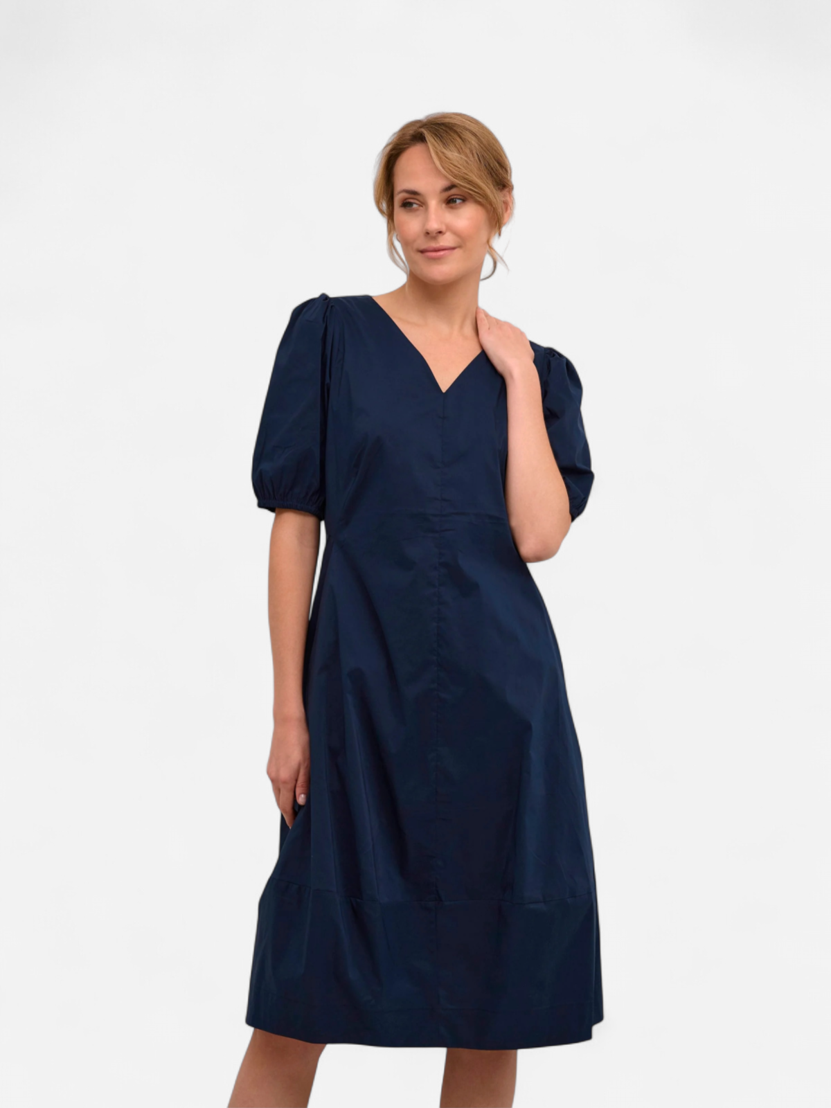 CULTURE, Naisten Mekko, ANTOINETT SS DRESS Tummansininen - Kekäle.fi