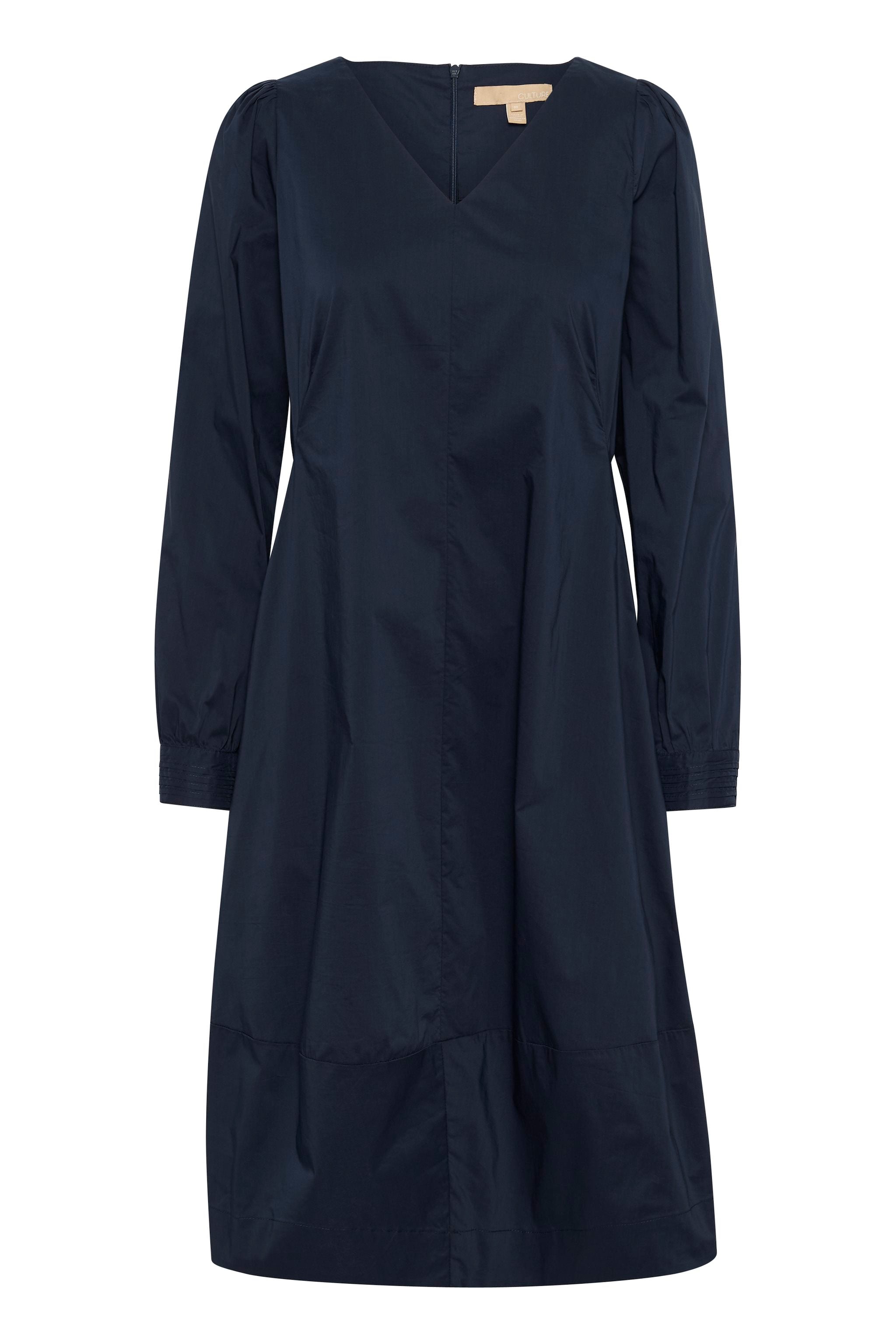 culture-naisten-mekko-cuantoinett-v-neck-dress-blue-iris-4