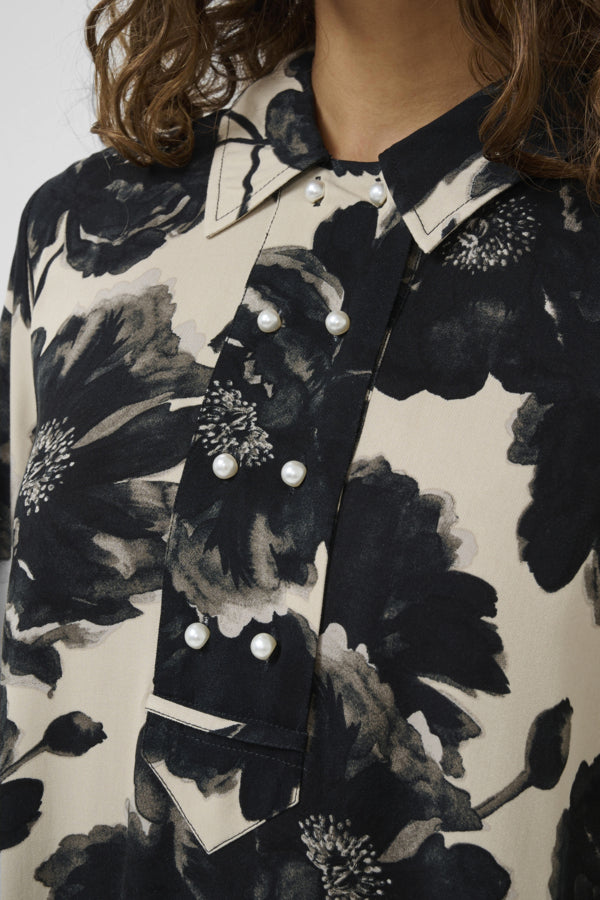 culture-naisten-mekko-curachel-elitha-short-dress-black-offwhite-flowe-4