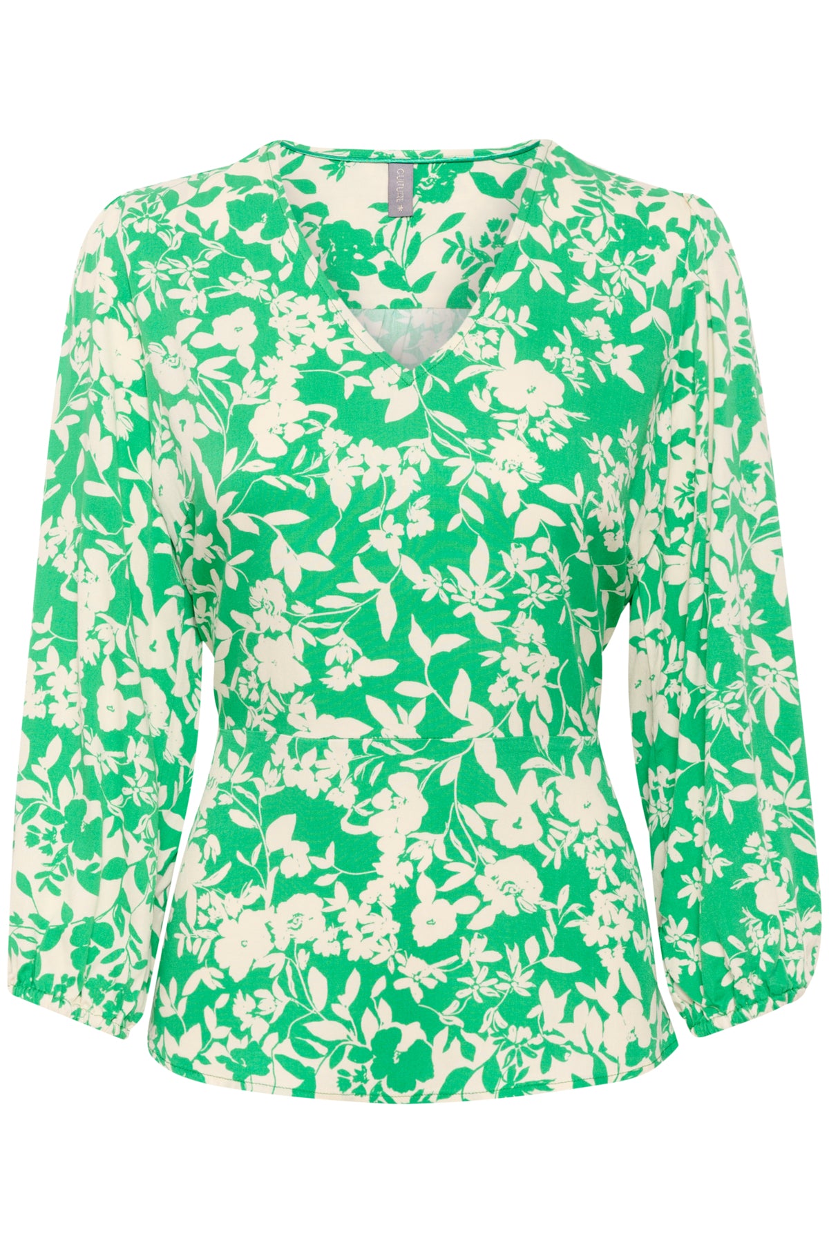 culture-naisten-pusero-jenny-blouse-vihrea-kuosi-3