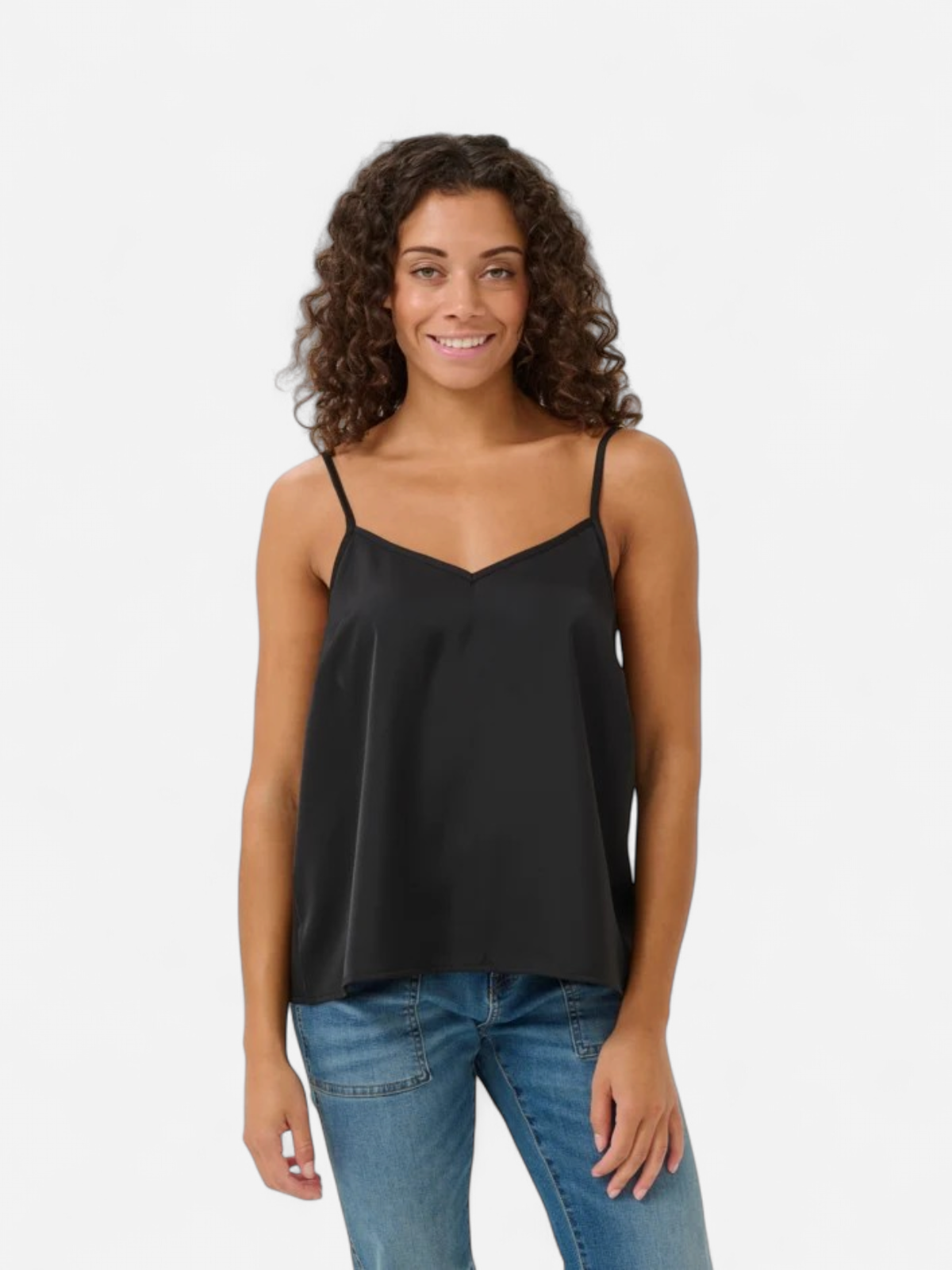 Culture naisten toppi, CUANGELIA STRAP TOP Black - Kekäle.fi