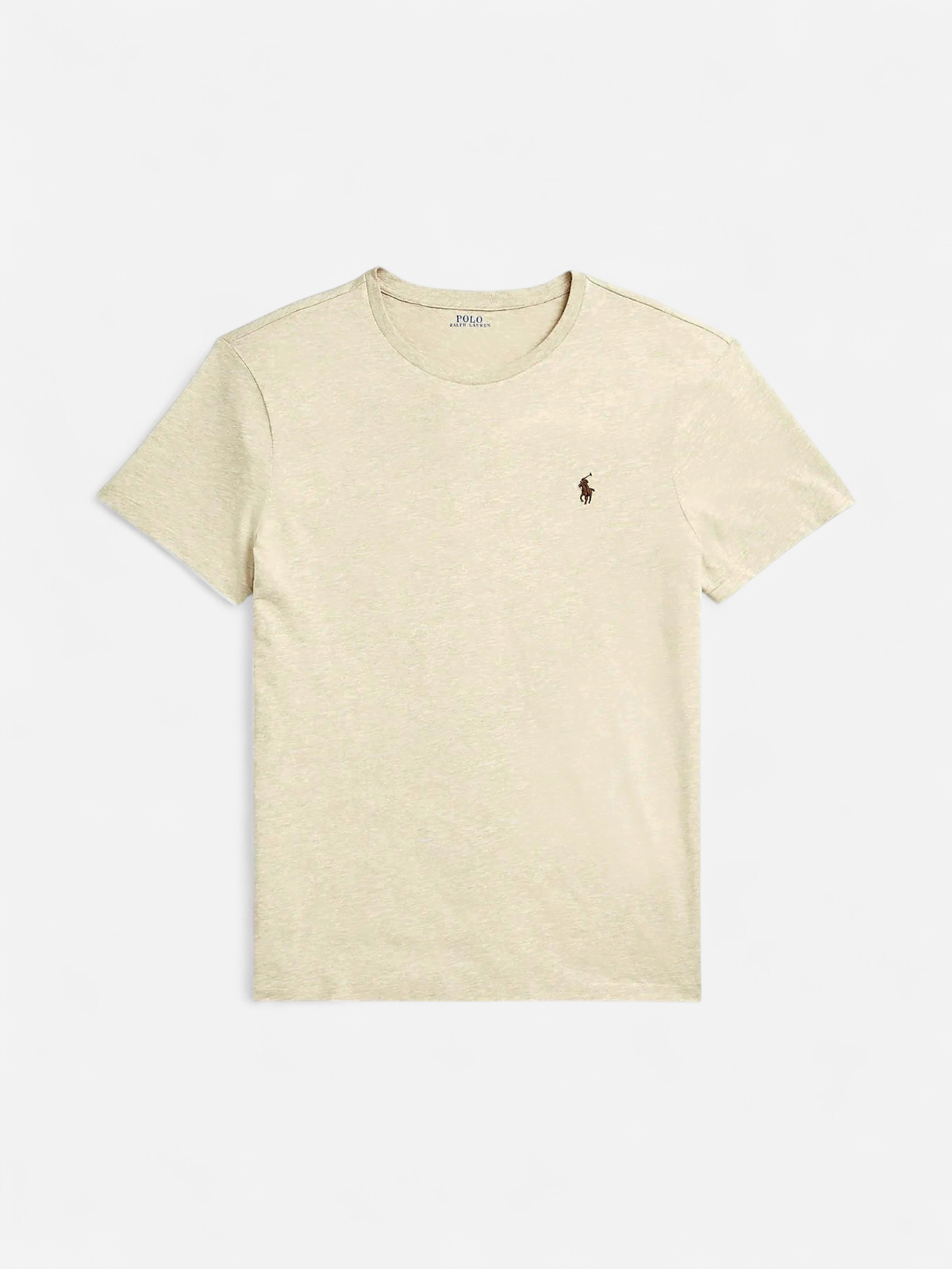 Polo Ralph Lauren miesten t-paita Custom Slim Fit T-shirt Seasonal Color, beige - Kekäle.fi