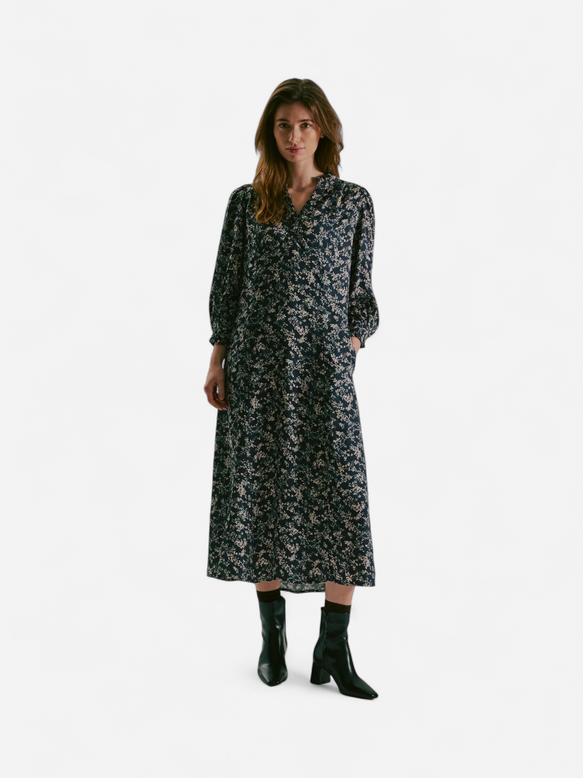 Claire naisten Midimekko Dagmara Dress, sininen kuosi - Kekäle.fi