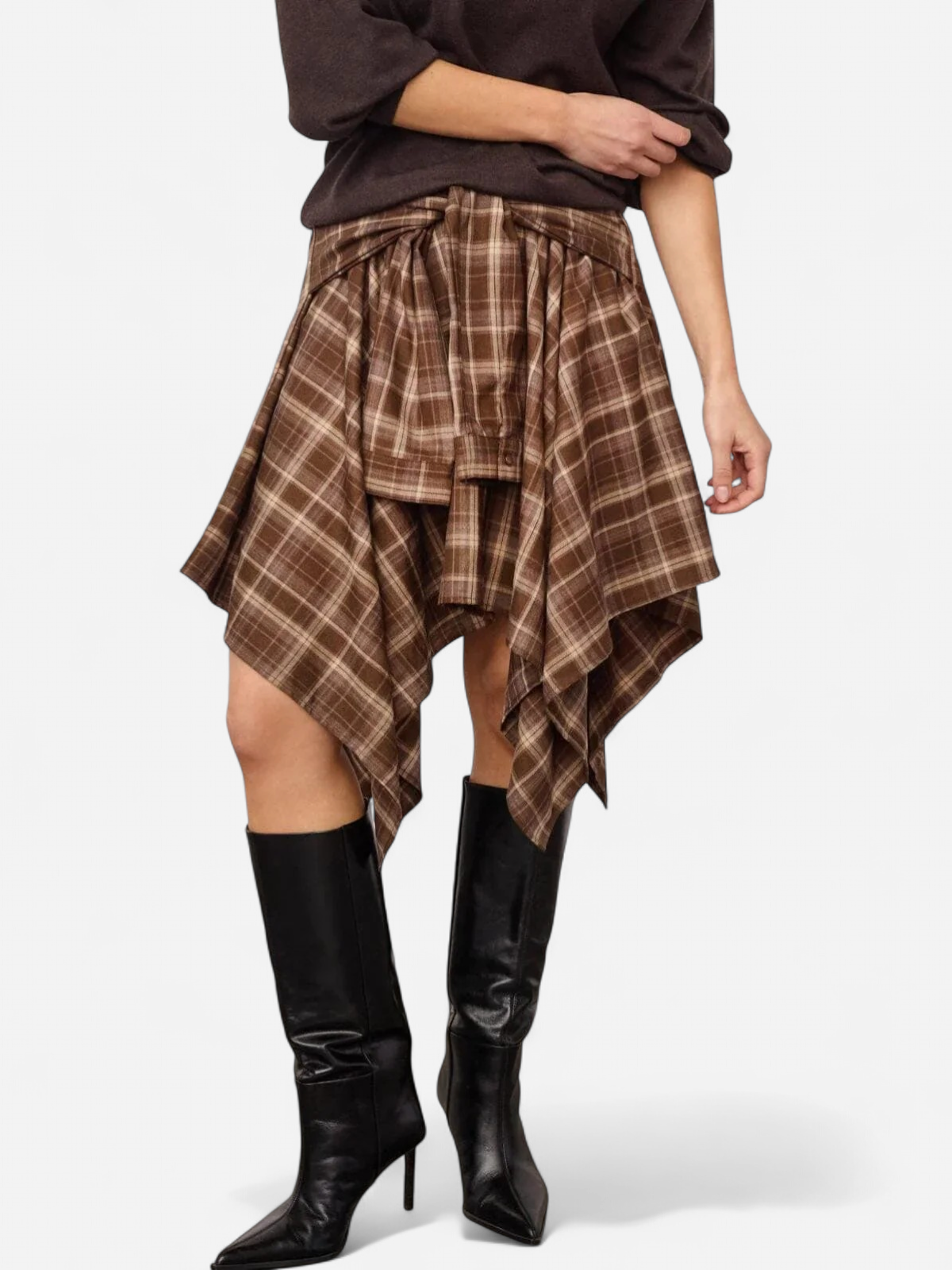 DAGNYCC CHECK TIE SKIRT RUSKEA RUUTU - Kekäle.fi