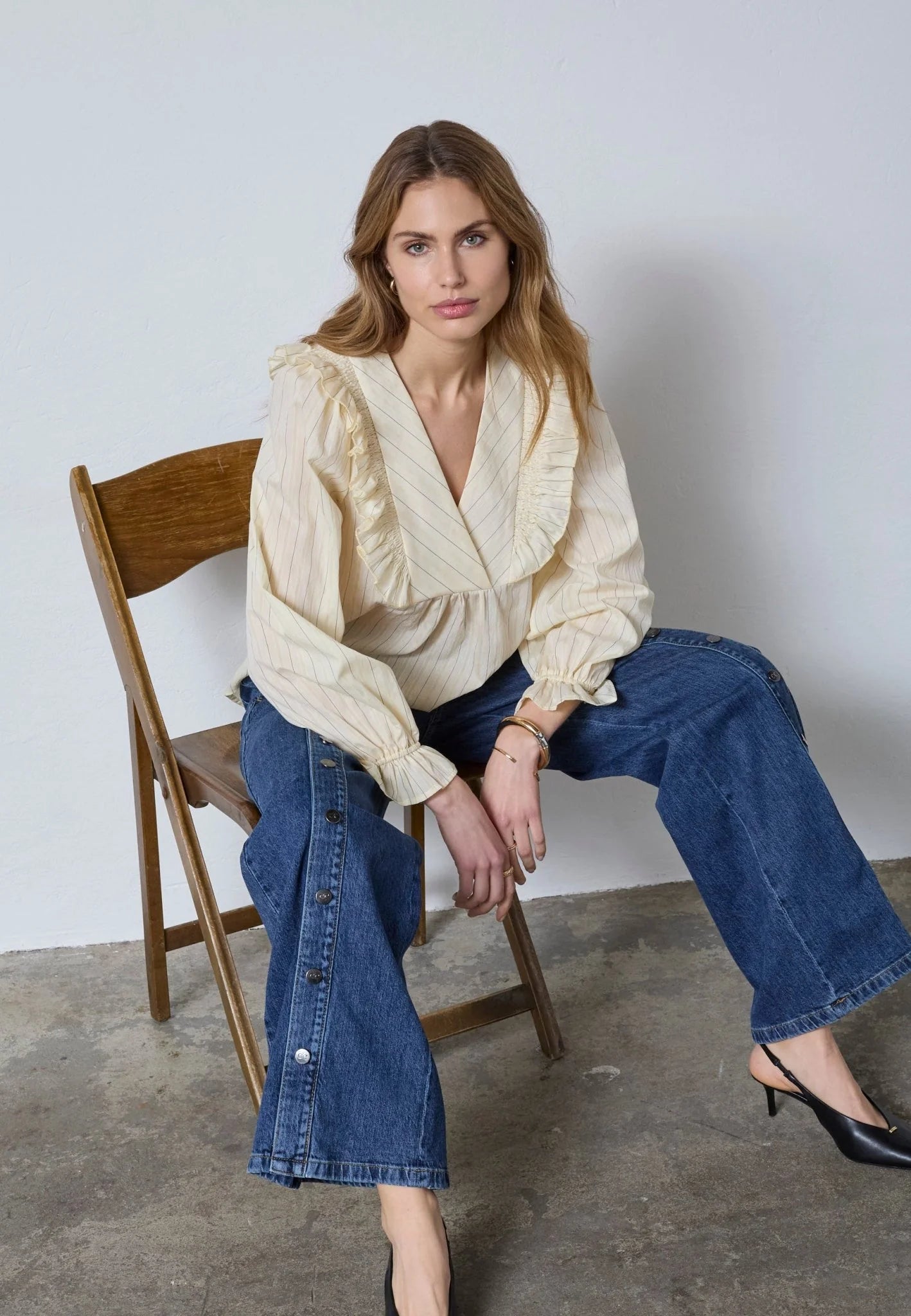 Co’Couture naisten pusero K DaraCC Smock Blouse, keltainen kuosi
