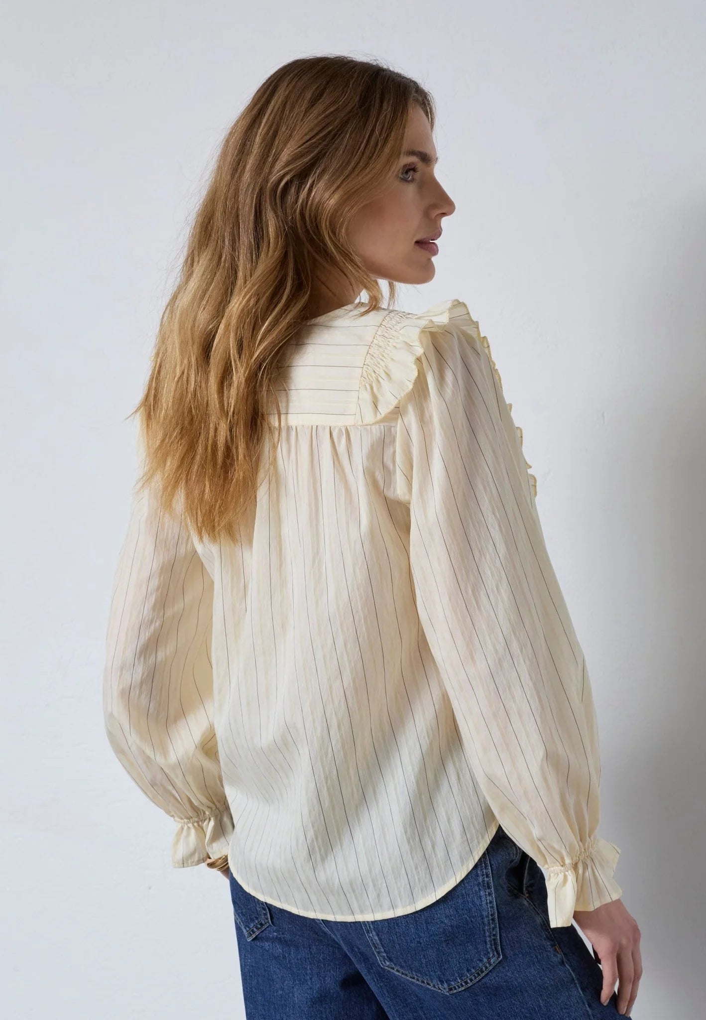 Co’Couture naisten pusero K DaraCC Smock Blouse, keltainen kuosi
